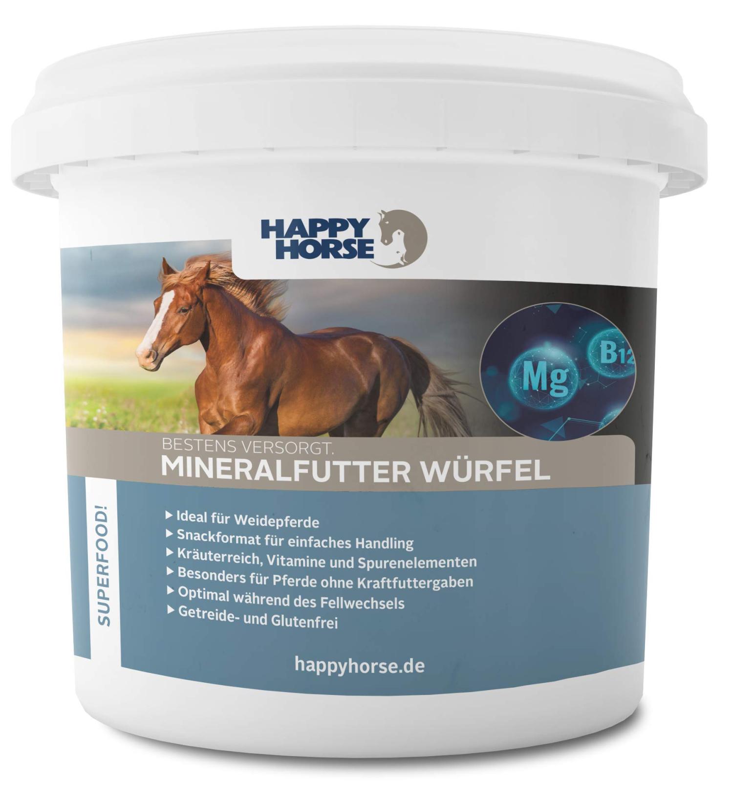 Happy Horse Superfood Mineral Food Cube 5 kg - Buy Online on GoSupps.com