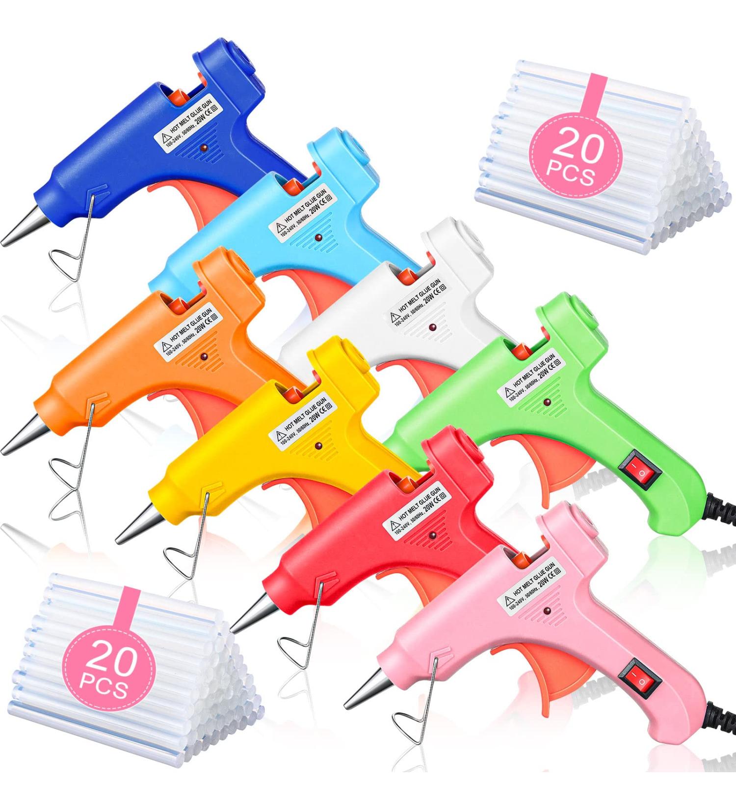 Zhengmy 8 Pieces Mini Hot Glue Gun with 40 Glue Sticks for School Project Small Hot Melt Gun for Kids Craft Glue Gun for DIY Small Craft Projects and Home Quick Repairs  Multicolor - Buy Online on GoSupps.com