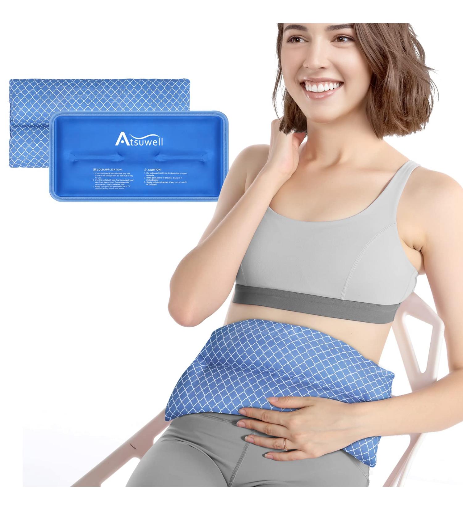 Atsuwell Microwave Heating Pad & Gel Ice Pack Combo - 2 Packs 14x7.5 for Hot Cold Therapy - Buy Online on GoSupps.com