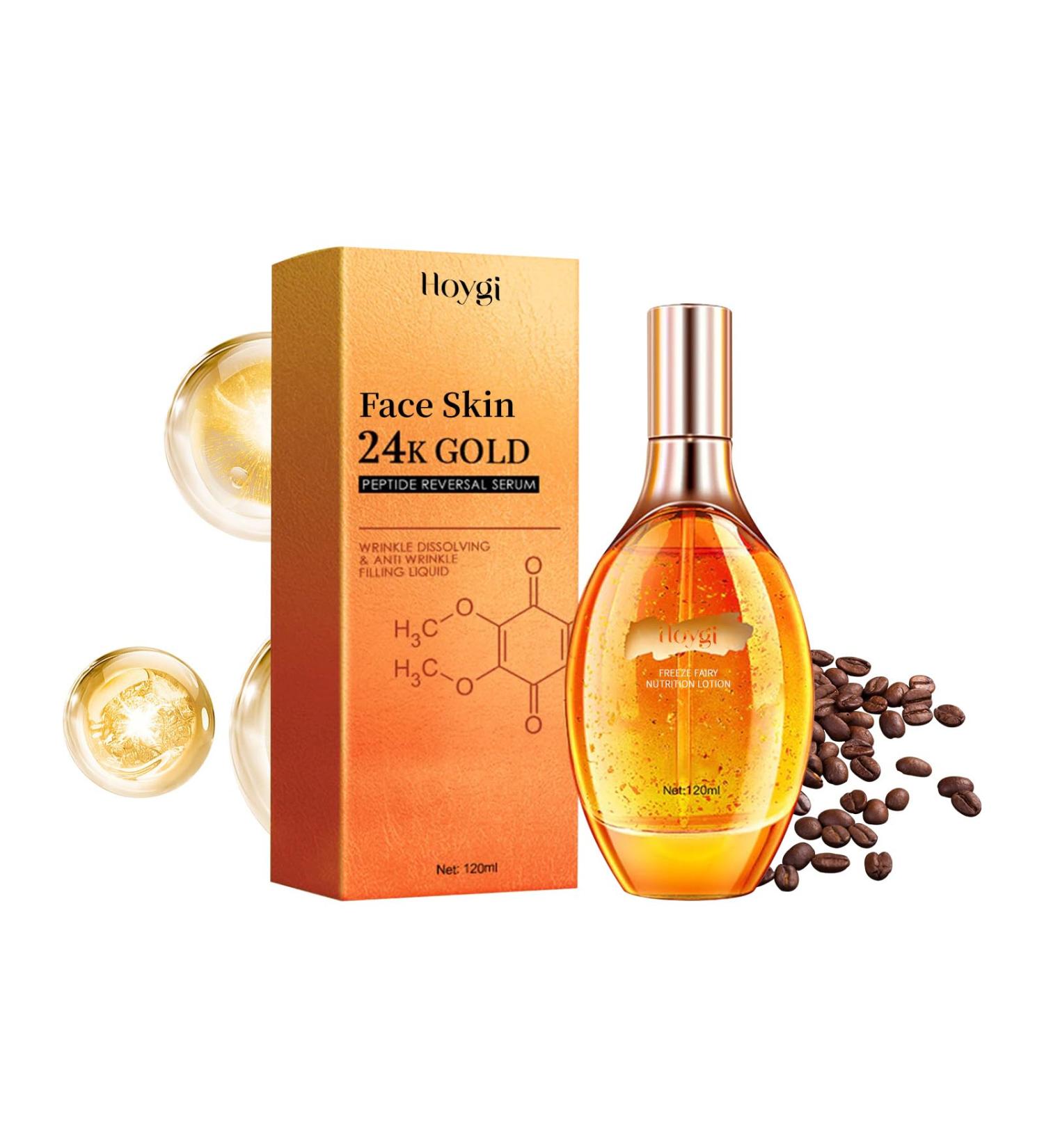 24K Gold Peptide Reversal essence Liquid Moisturizing Moisturizing Wrinkle Resisting Firming Skin Fading Facial Fine Lines essence - Buy Online on GoSupps.com