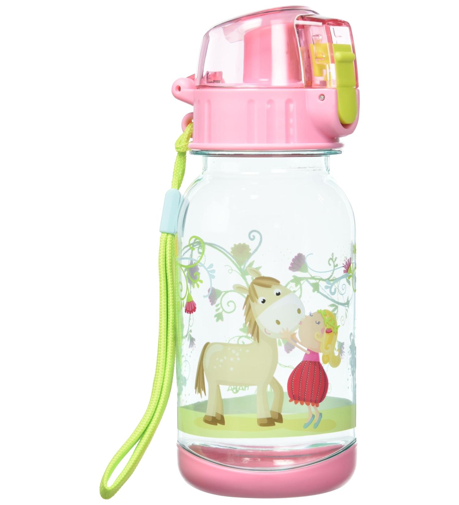 Haba 304485 Drinking Bottle Vicki & Pirli - 400ml Children's Bottle with Horse Motif | BPA Free | Perfect for Kindergarten & School - Buy Online on GoSupps.com