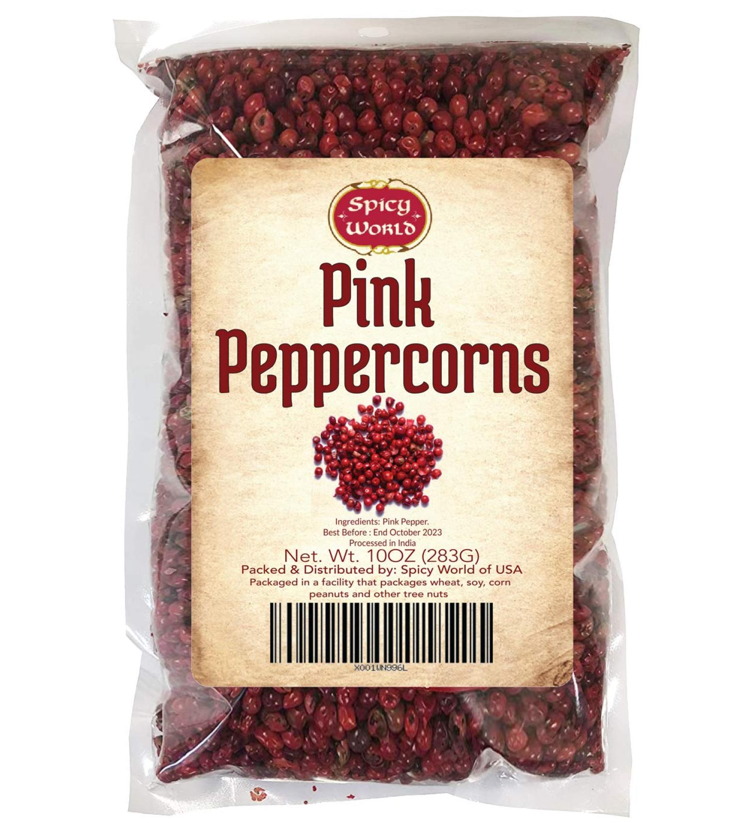 Spicy World Pink Peppercorns 10 oz - Premium Whole Pepper (Pack of 1) - Buy Online on GoSupps.com