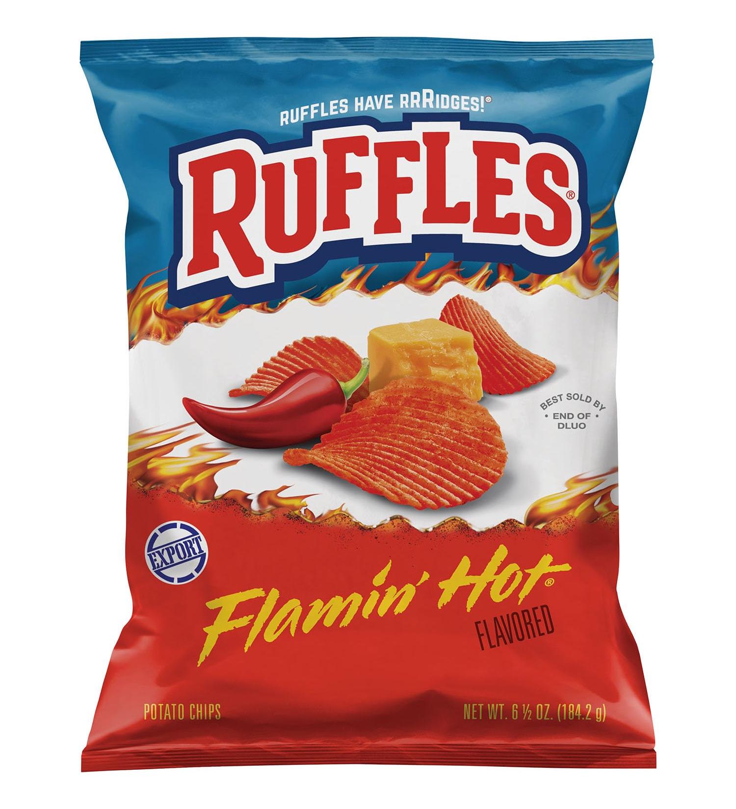  Ruffles Ruffles Flamboyant Hot Potato Chips 250g - Buy Online on GoSupps.com
