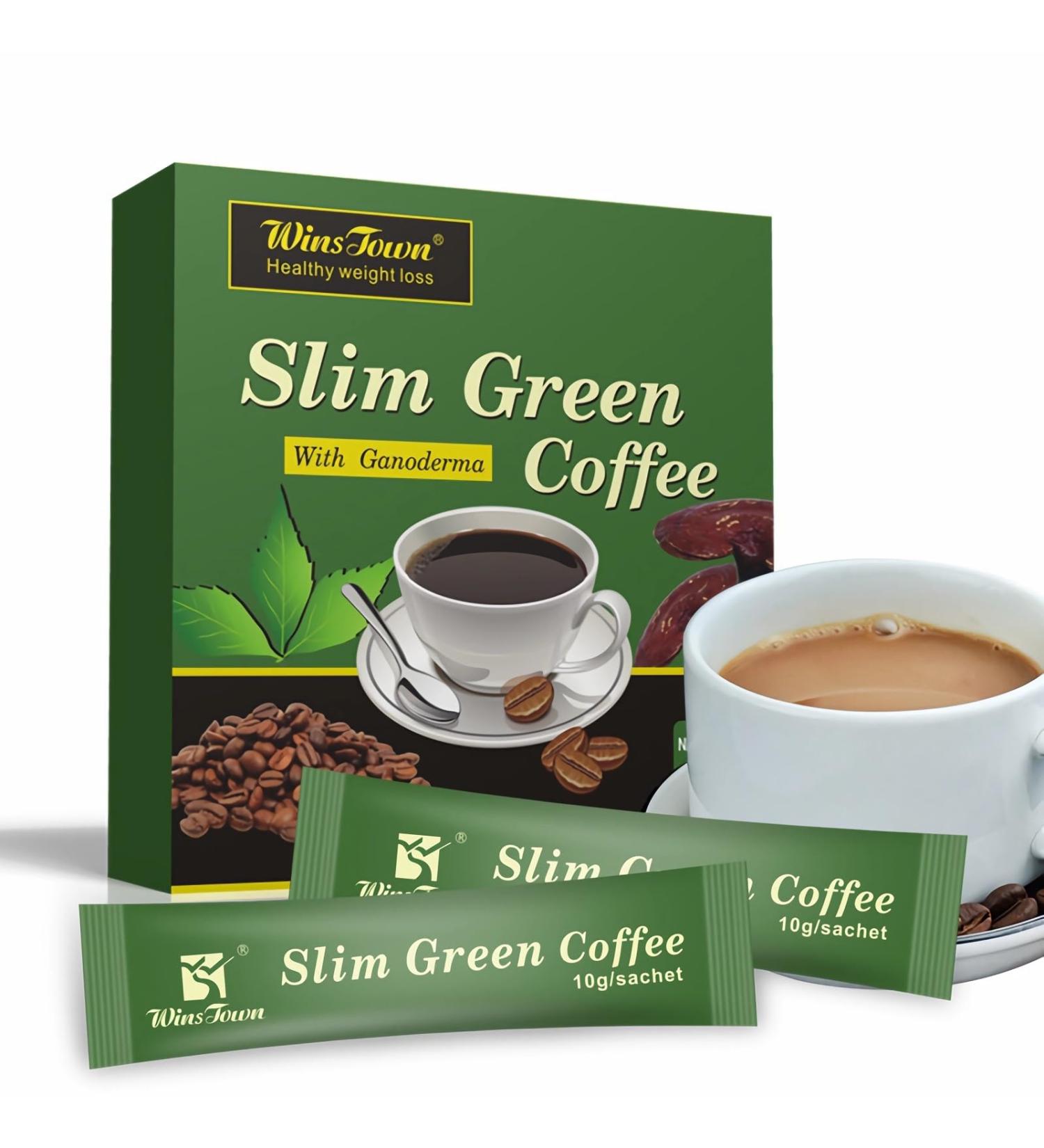  RASPIO Green Slimming Coffee With Ganoderma - 180G Instant Coffee For Weight Management Natural Slimming Blend With Reishi Mushroom Dietary Supplement - Buy Online on GoSupps.com