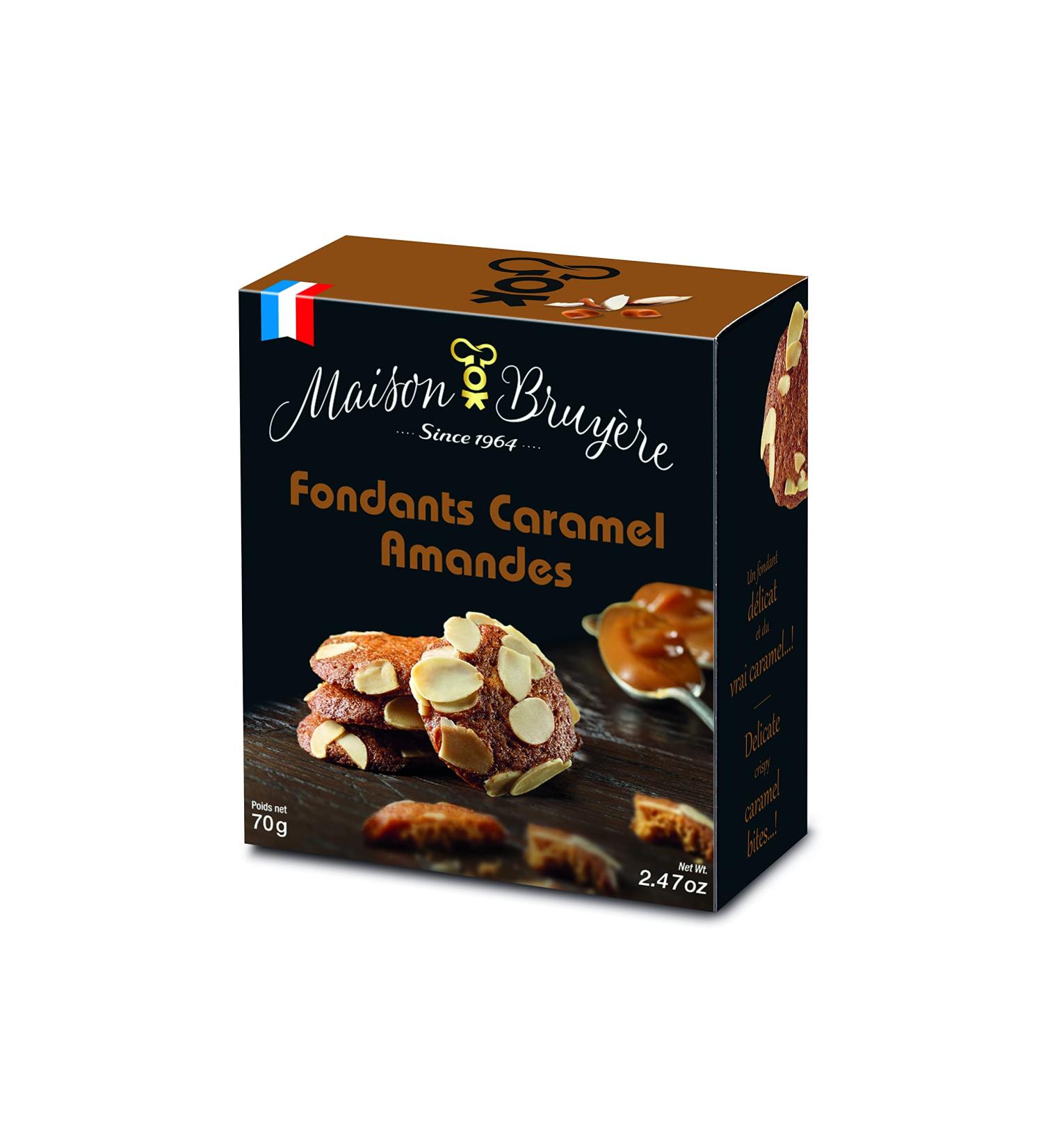 Caramel Almond Fondants: Gourmet artisanal biscuits