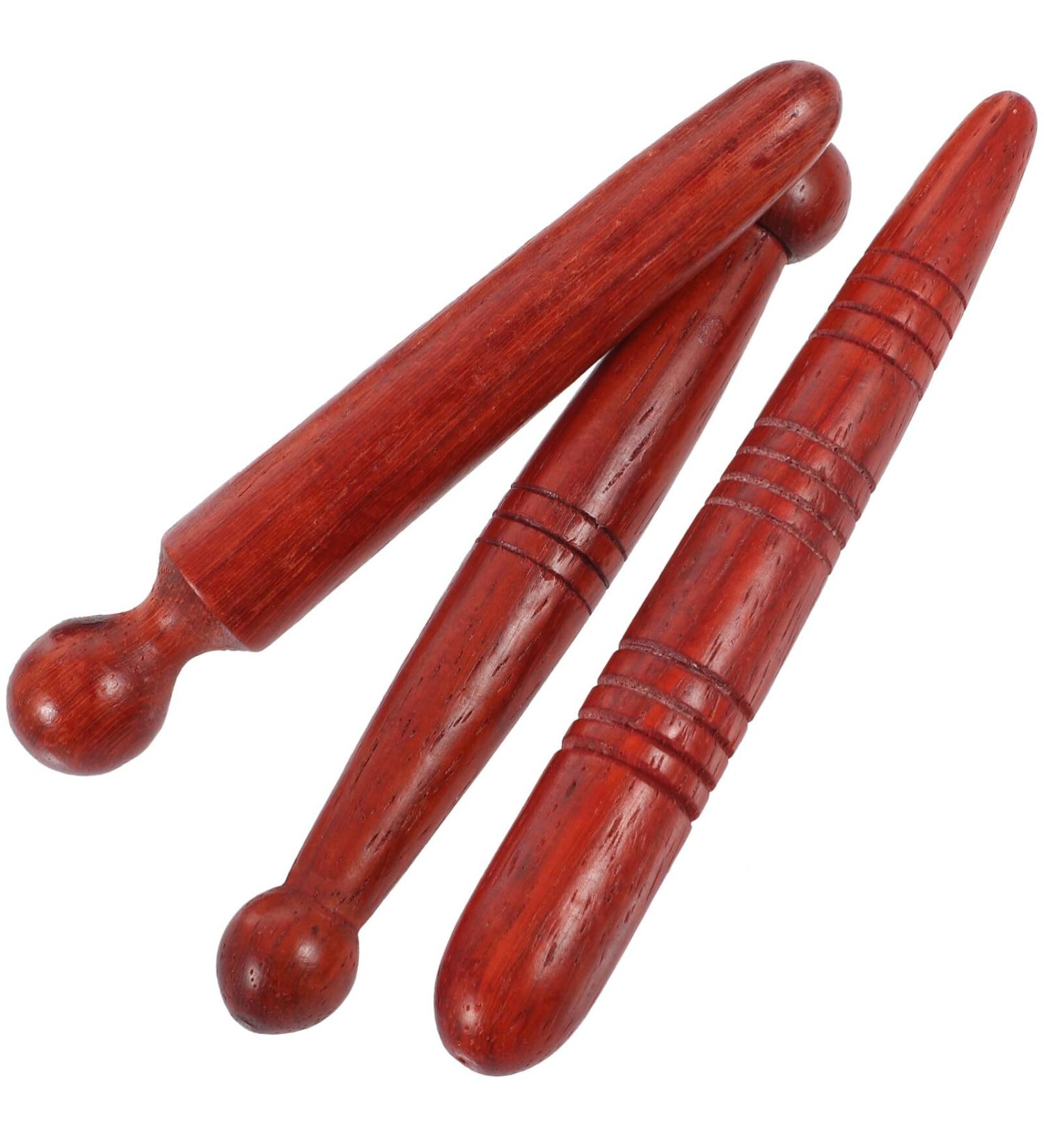 Coheali 3st acupressure wand of hand tools Massage device made of wood Thai massage mat Massage stick made of wood massage stick made of wood massage tools cake acupuncture pen rosewood wood