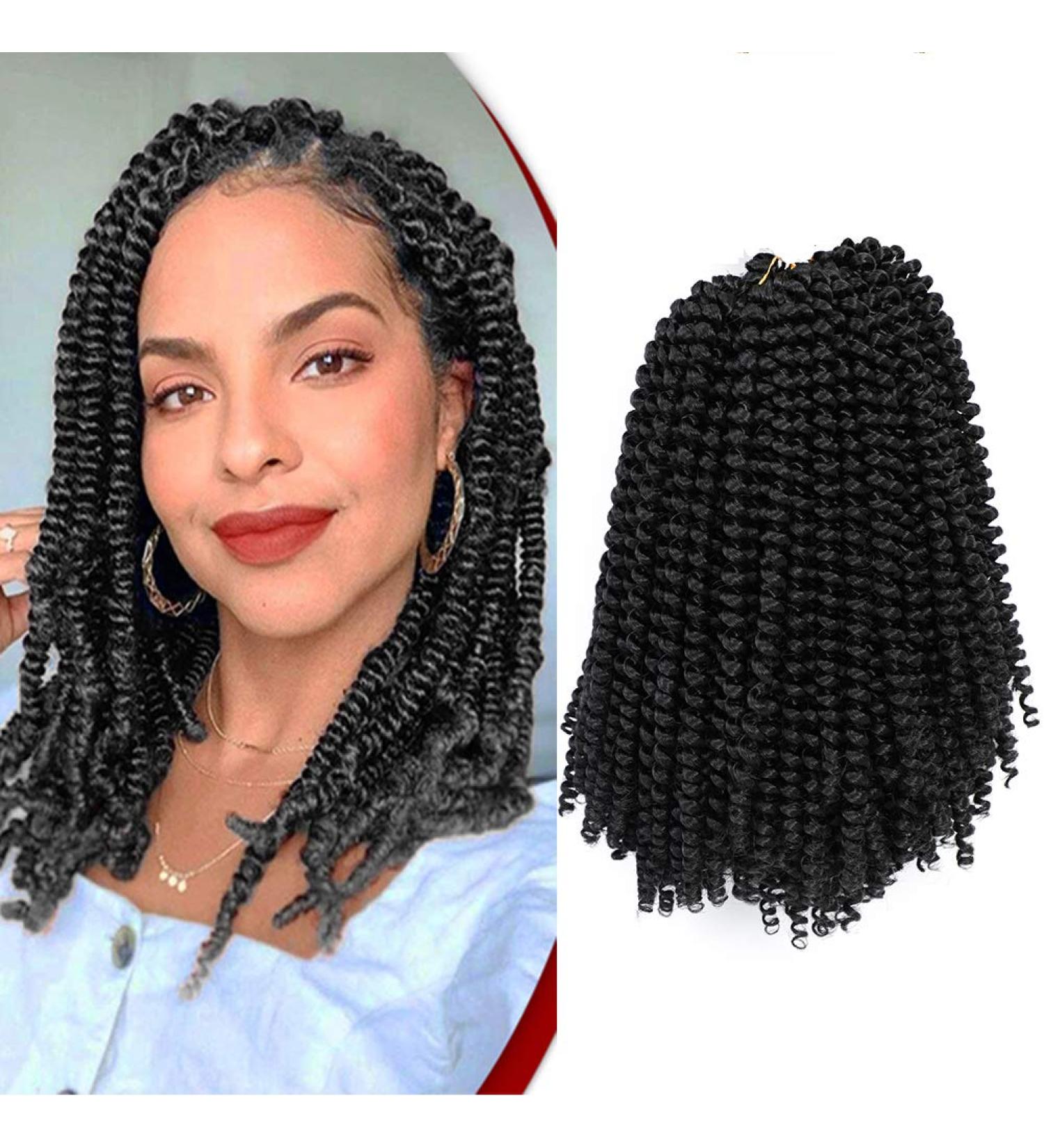 Spring Twist Hair Extensions for Black Women - I & K Synthetic Passion Twist Crochet Braiding Hair - 6 Packs 20.3 cm #1B - Buy Online on GoSupps.com