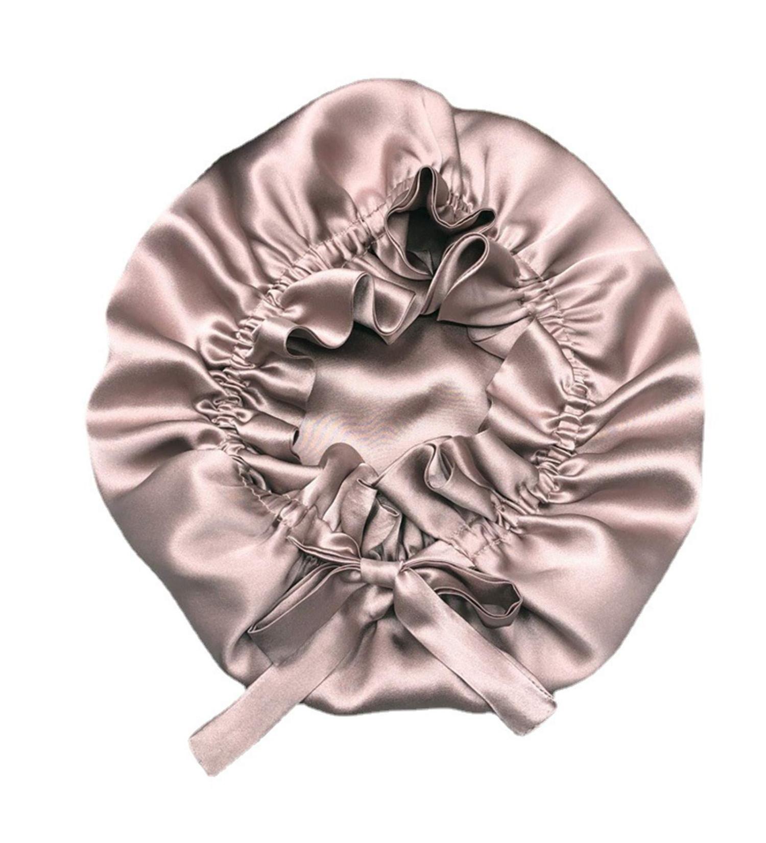 XINNI 100% Mulberry Silk Sleep Cap - Light Pink for Women - Buy Online on GoSupps.com