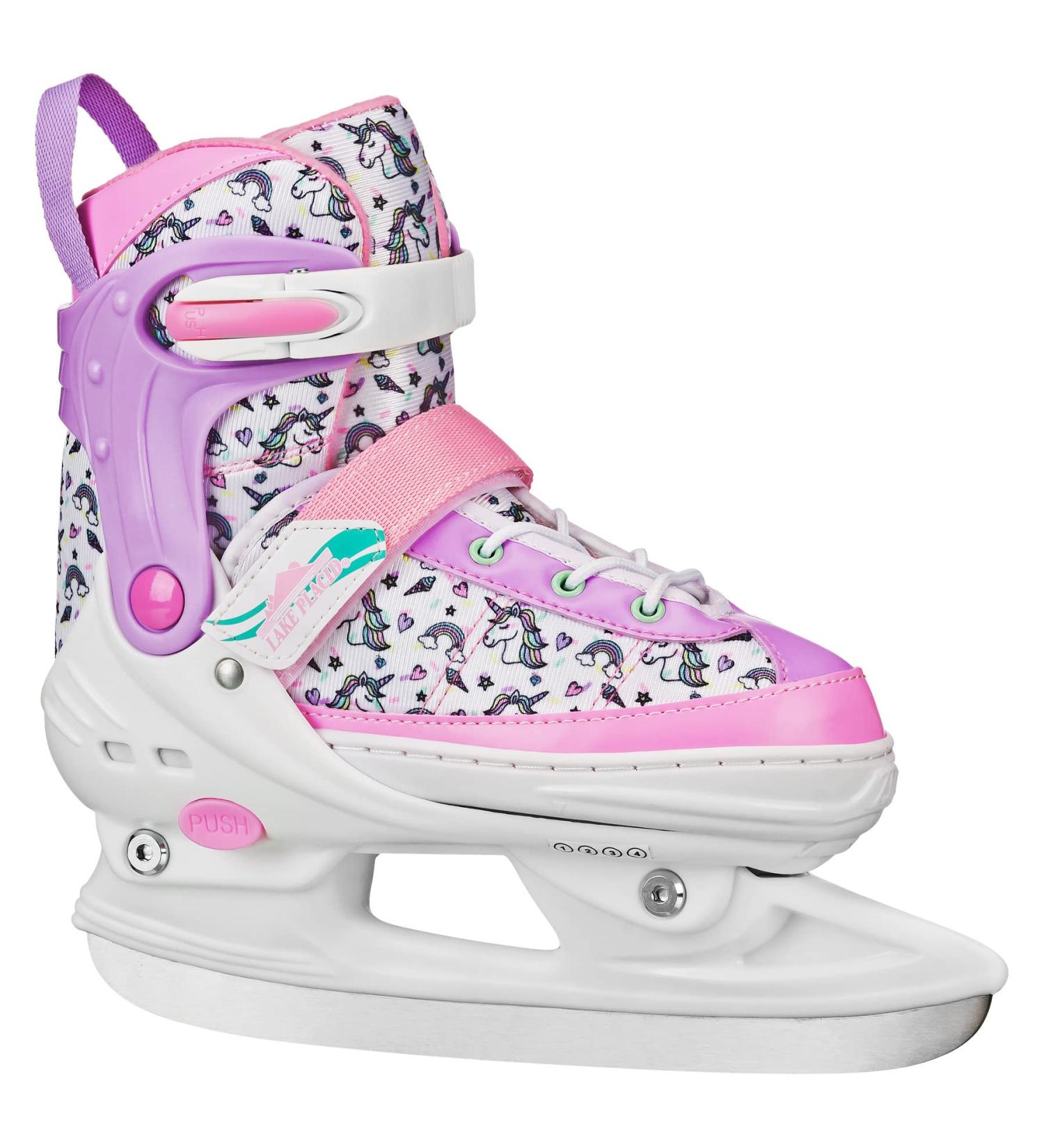 Lake Placid Monarch Adjustable Ice Skates for Kids - Mini Unicorn Small (11-1) - Buy Online on GoSupps.com