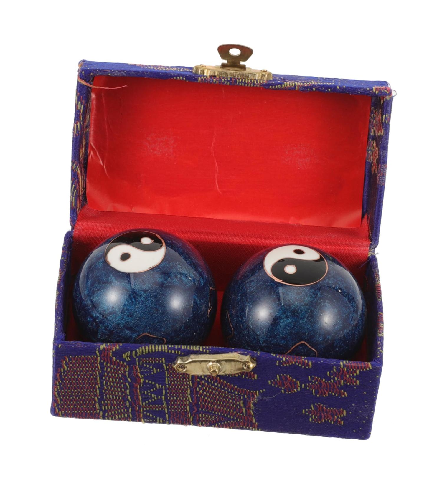 Beaupretty Hand Rolling Massage Balls - Reusable Cloisonne Metal Handbaoding Balls for Relaxation & Stress Relief - Buy Online on GoSupps.com