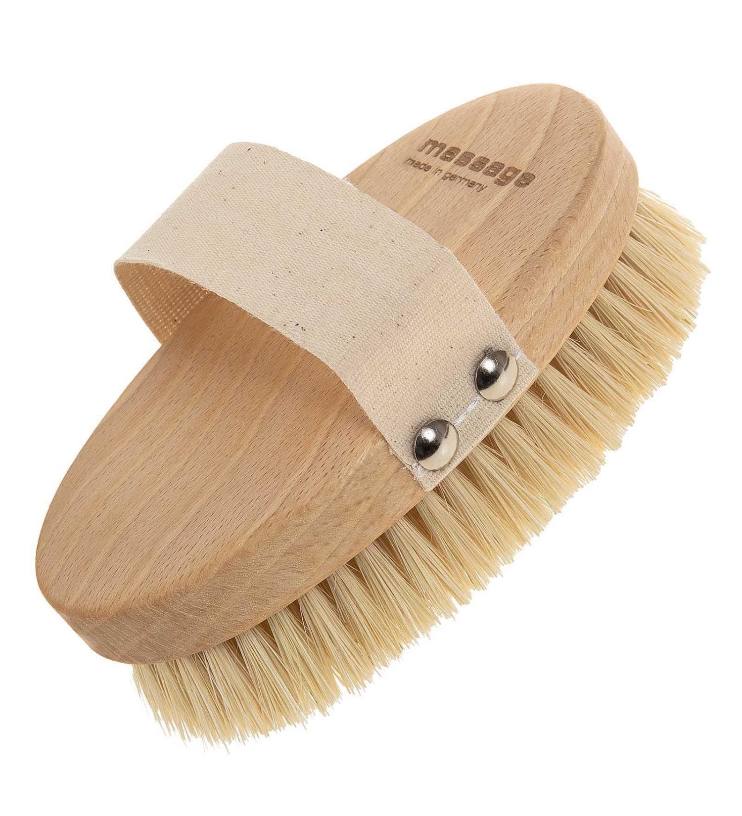 SIDCO Wooden Body Massage Brush Natural Bristles Hand Care Brush for Ultimate Relaxation | International Shipping Available - Buy Online on GoSupps.com