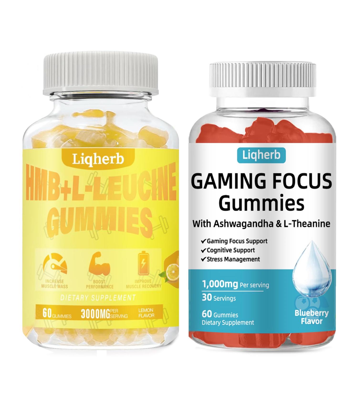 Liqherb HMB and L-Leucine Gummies & Energy and Focus Gummies - Buy Online on GoSupps.com