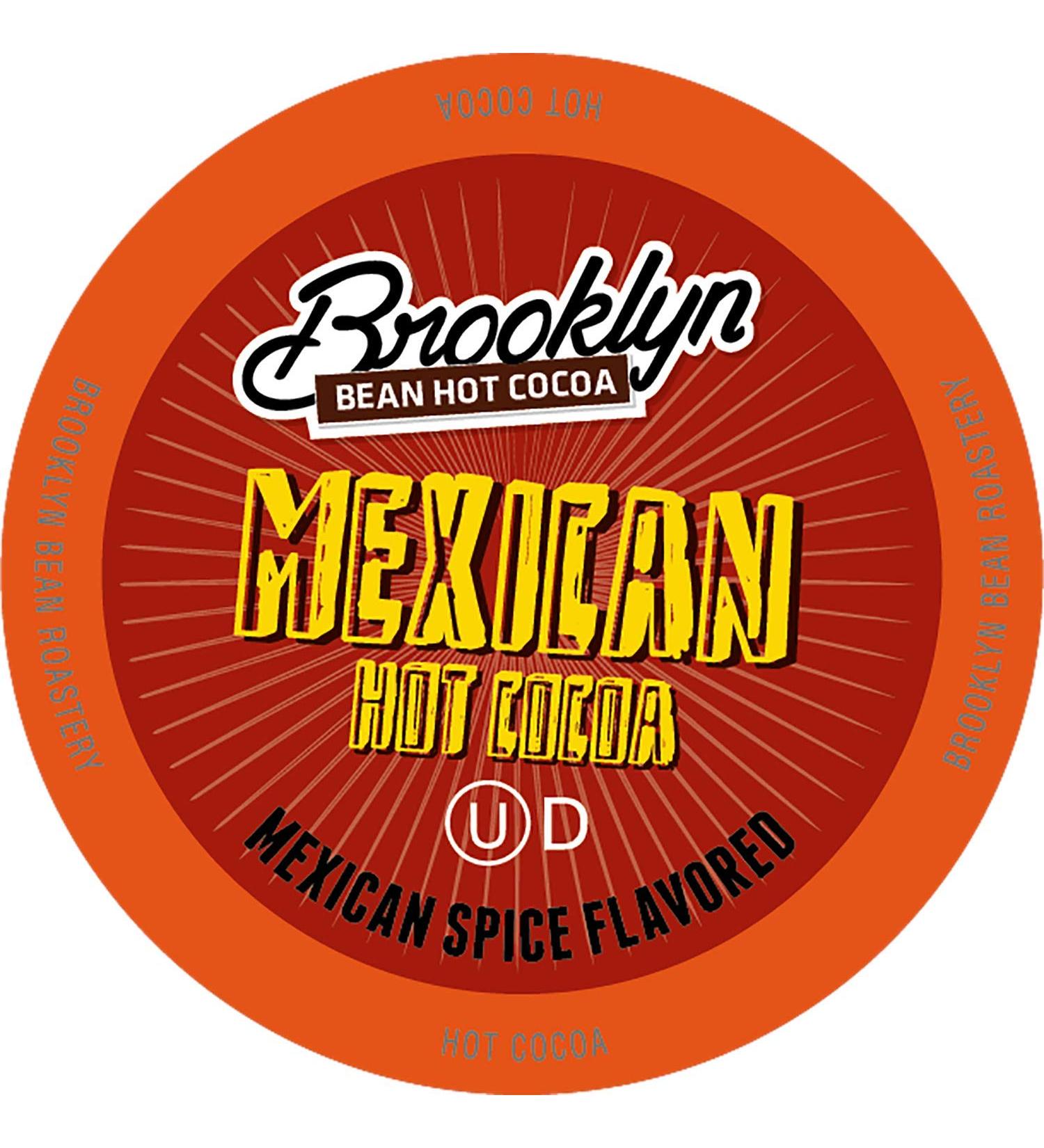 Brooklyn Beans Mexican Cocoa Hot Chocolate Pods - 40 Count - Compatible with 2.0 Keurig K-Cup Brewers - Authentic Mexican Chocolate Flavor - Buy Online on GoSupps.com