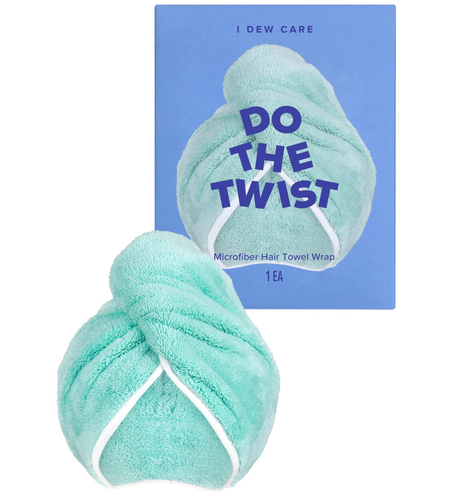 I DEW CARE Microfiber Hair Towel Wrap - Quick Dry & Anti-Frizz Hair Turban for Men & Women | Do The Twist - 1 Count - Buy Online on GoSupps.com