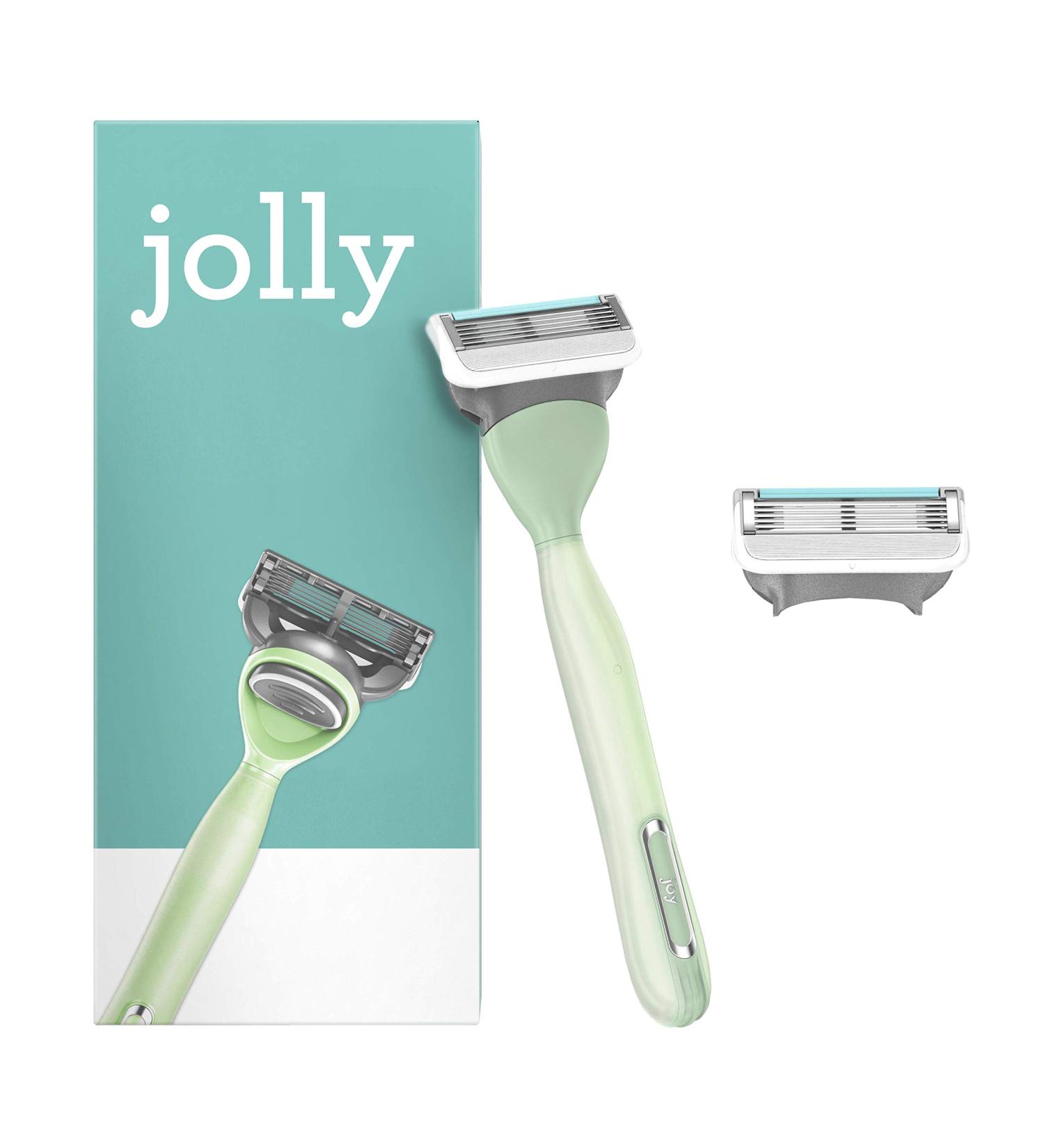 Gillette Jolly ladies razor turquoise + replacement blade 1 piece