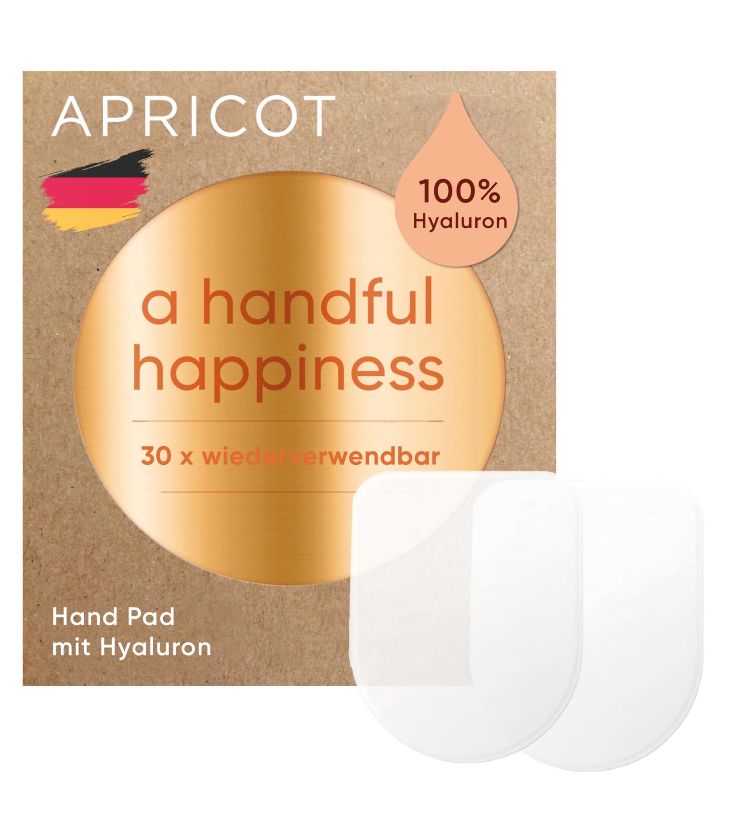 Apricot Beauty Silicone Hand Pads - Anti-Aging Hyaluronic Reusable Dermatologist Approved - Made in Germany - Buy Online on GoSupps.com