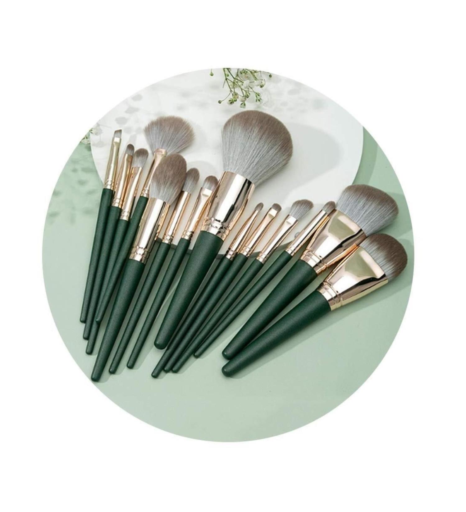 Makeup Brush 14 Multifunctional Makeup Brushes Bucket With Storage Bag for Loose Powder Foundation Eyeshadow Beauty - Buy Online on GoSupps.com