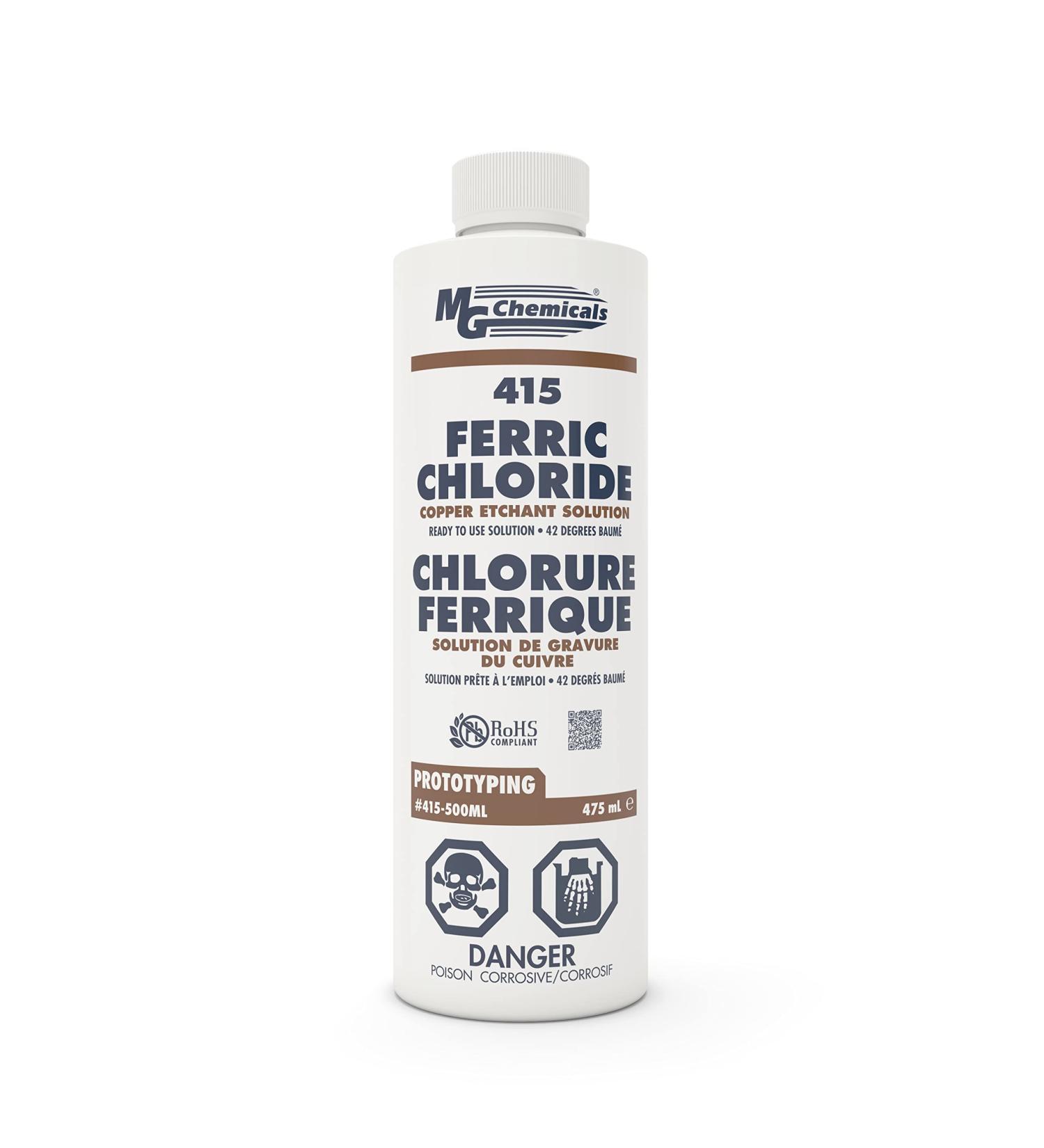 MG Chemicals 415 Ferric Chloride Copper Etchant Solution - 475ml Liquid Bottle - Buy Online on GoSupps.com