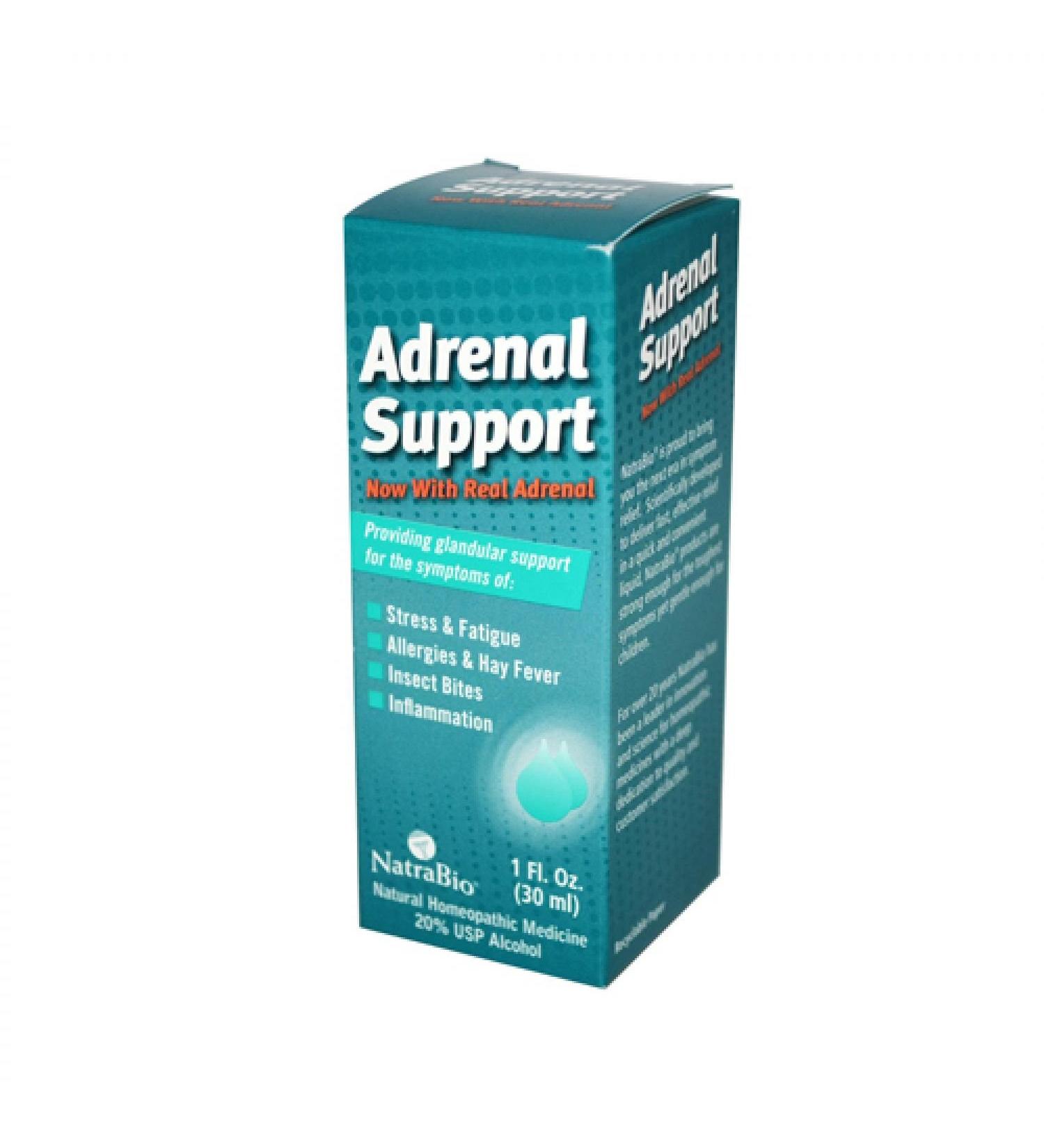NatraBio Adrenal Support - 1 fl oz