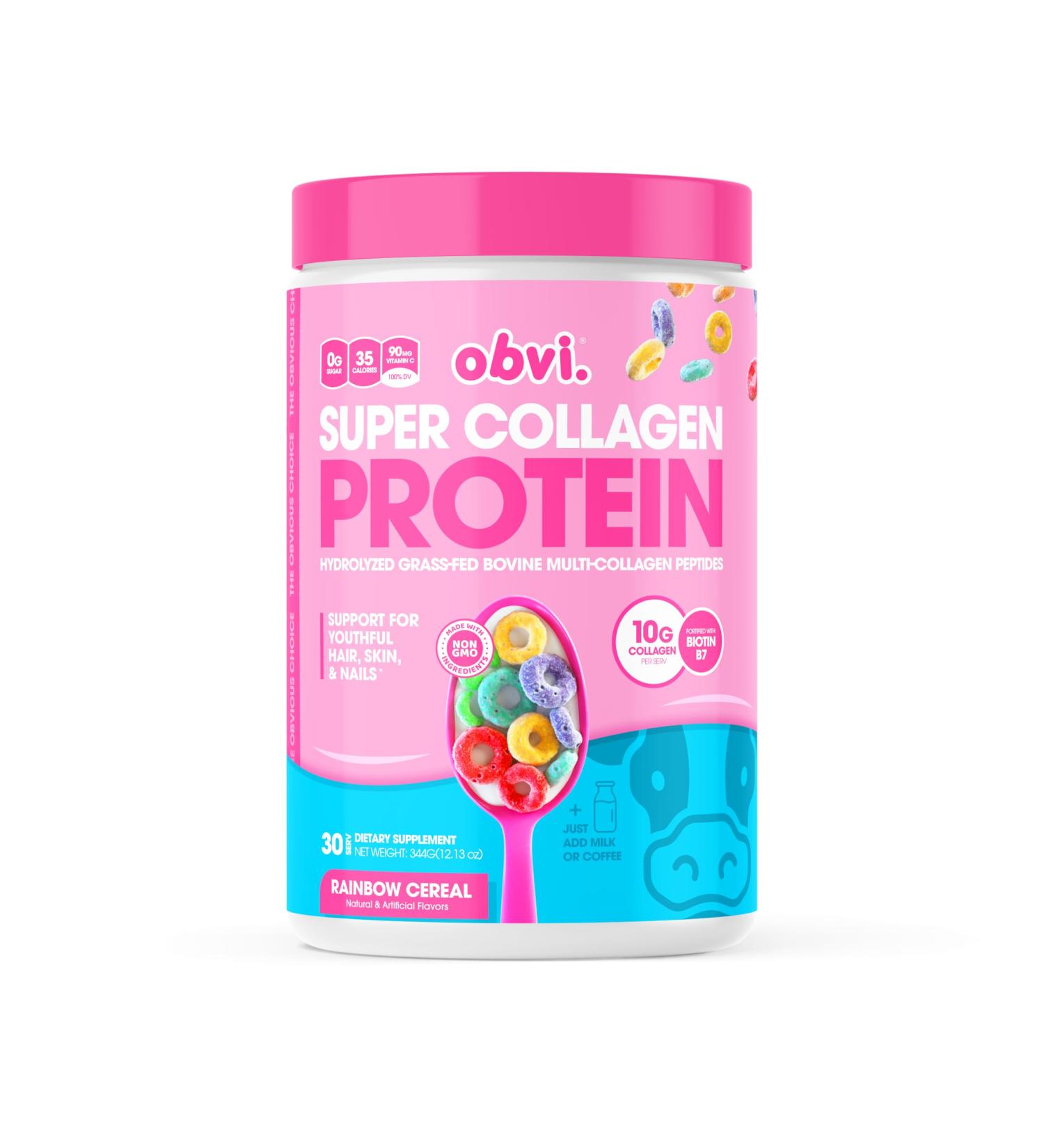 Obvi Super Collagen Protein - Rainbow Cereal