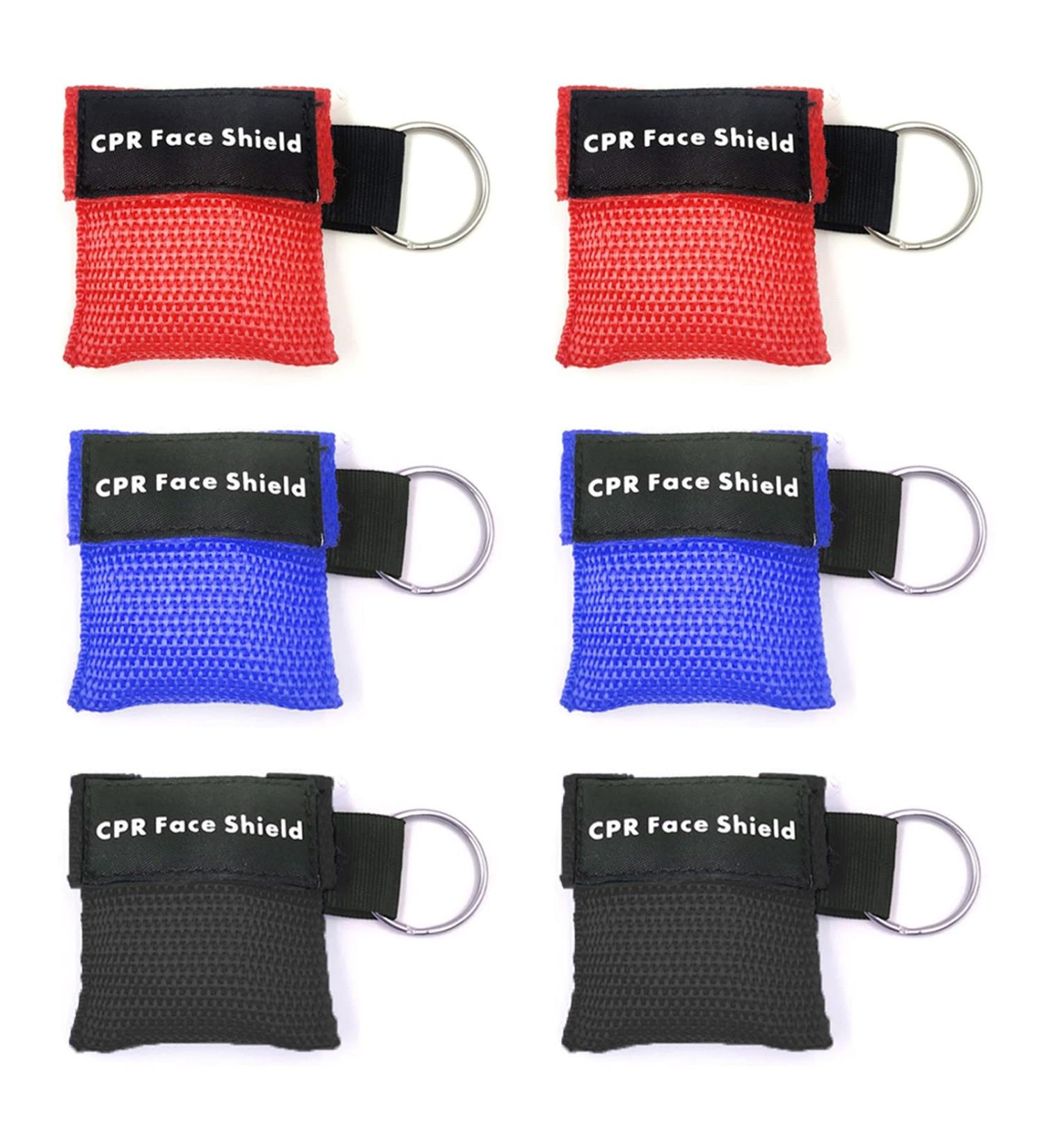 Buy 6-Piece Ventilation Mask Set | First Aid & Emergency CPR Masks | Keychain & Carabiner Included for Effective Mouth-to-Mouth Protection - Buy Online on GoSupps.com