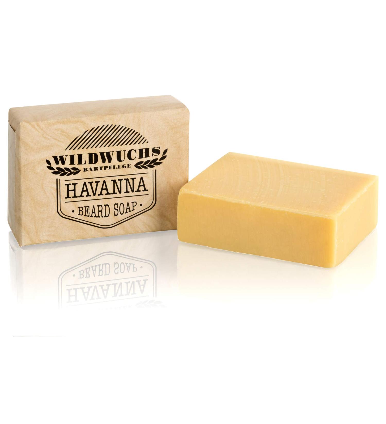 HAVANNA by Wildwuchs Bartpflege Beard Soap - 100% Natural Vegan Men's Piece Soap (1 x 100g)