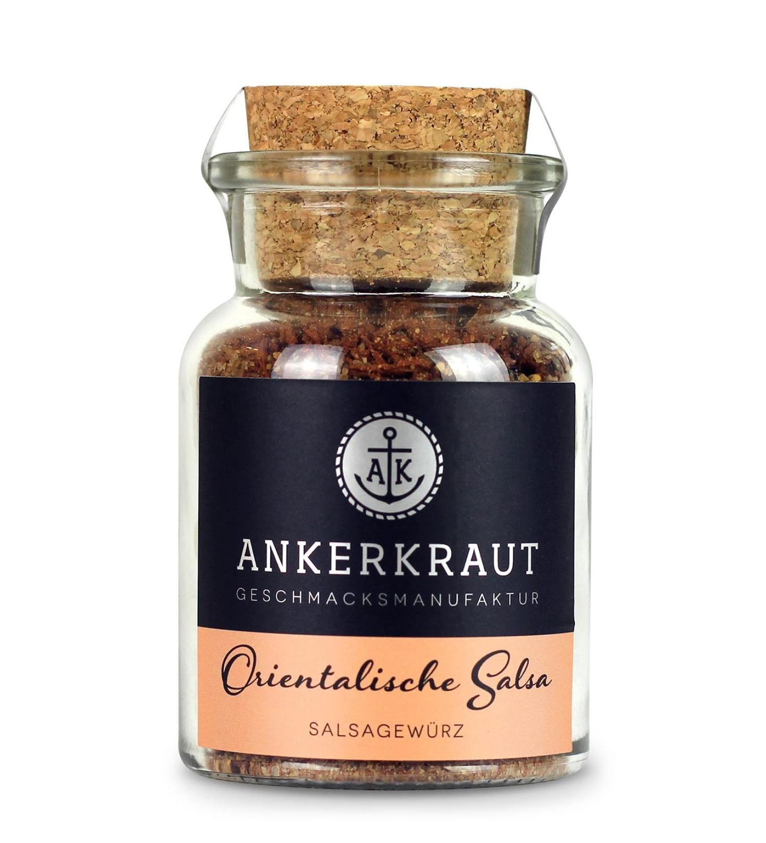 Ankerkraut Oriental Salsa - Spice Mix for Dips Nachos Meat & Veggies in Cork Glass - 95g - Buy Online on GoSupps.com