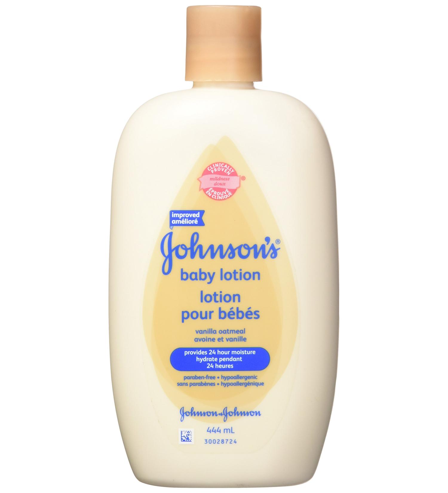 Johnson's Baby Lotion with Vanilla and Oatmeal 444ml - Buy Online on GoSupps.com