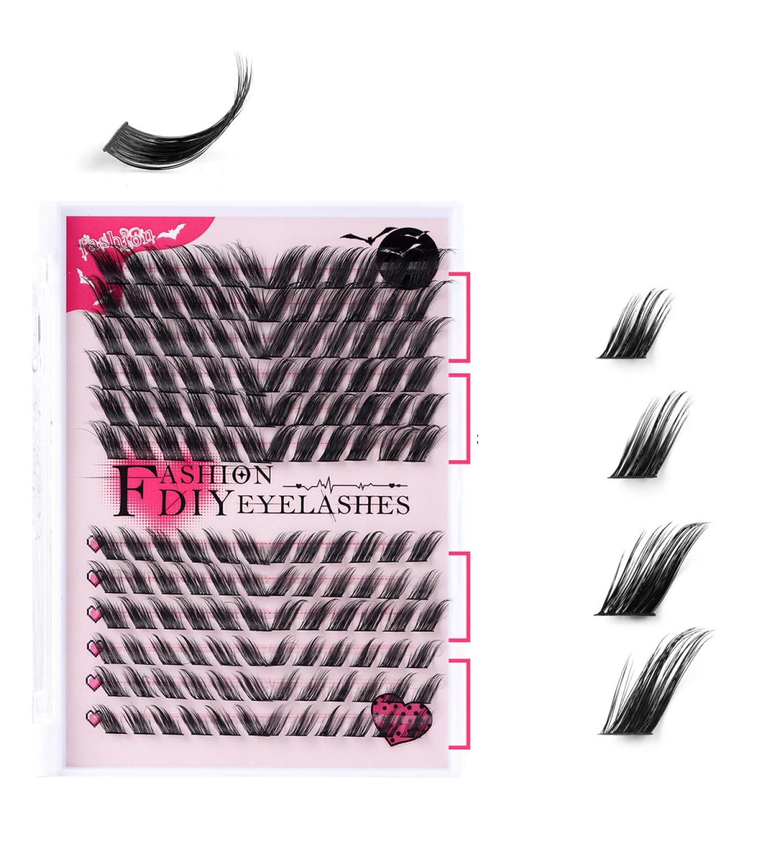 Buy Generic DIY Self Adhesive Eyelashes - 144 Pcs Lash Clusters 12-18mm D Curl 3D Angel Wing Kit with Bond Seal & Tweezers - Perfect for Home Use - Buy Online on GoSupps.com
