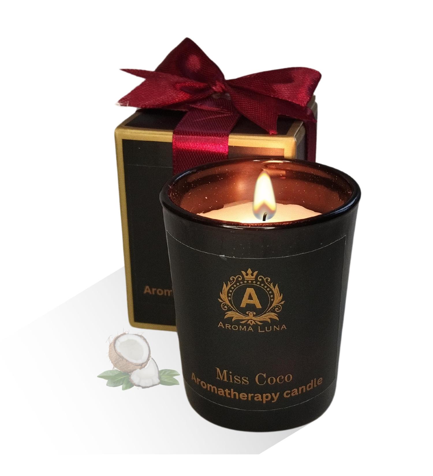 Miss Coco Scent Scented Candles | Black Jar Collection | Perfect Christmas Gifts & Aromatherapy Bliss - Buy Online on GoSupps.com