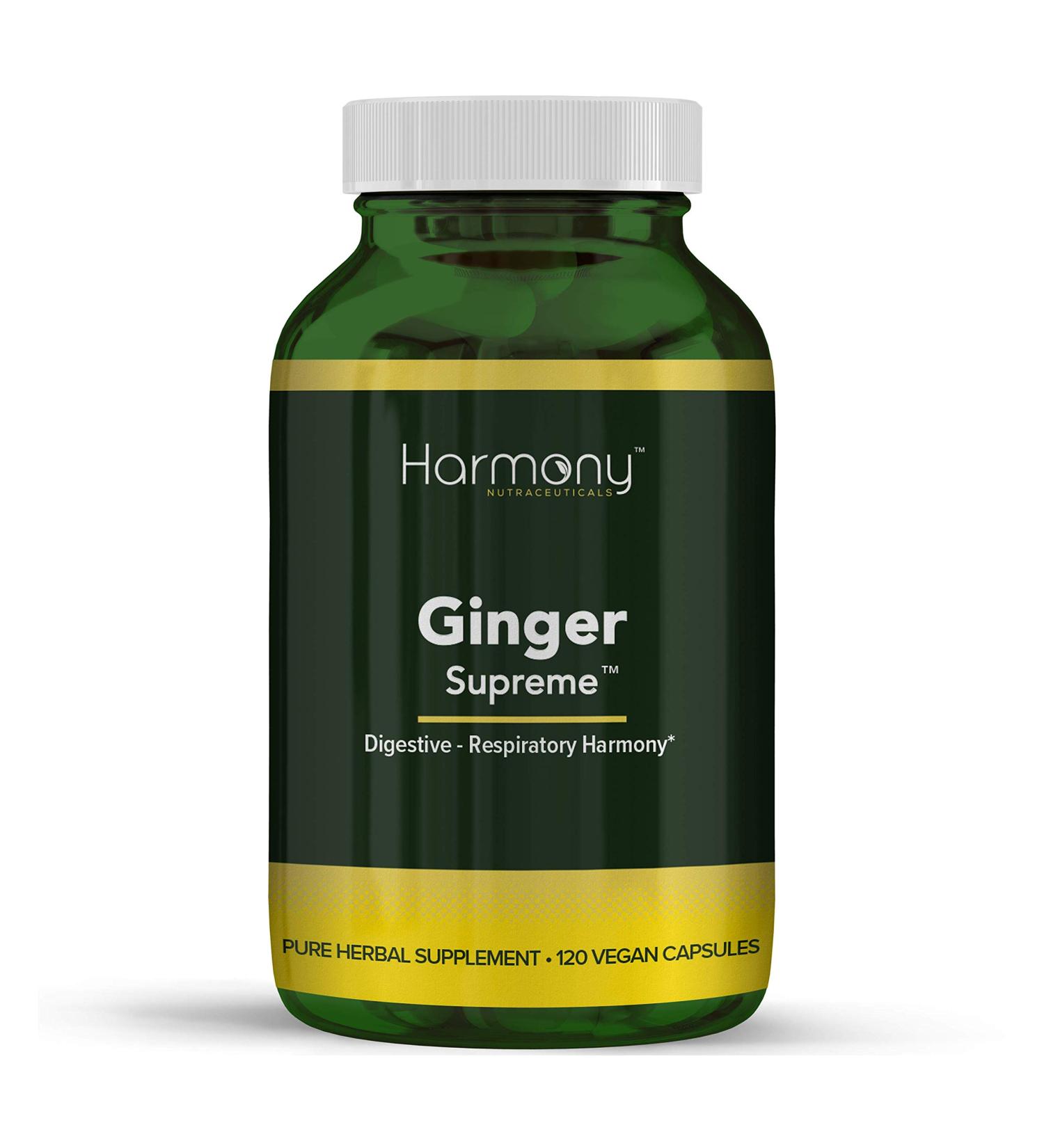 Ginger Supreme - Respiratory Harmony Harmony Nutraceuticals Supplement for Healthy Digestion Breathing Circulation and Joints - Buy Online on GoSupps.com