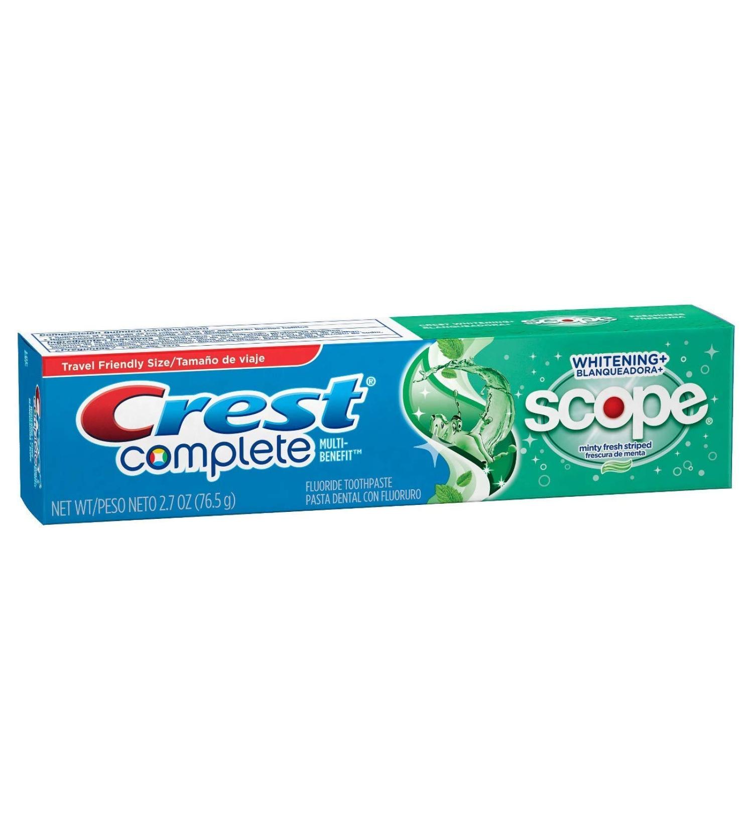 Crest Toothpaste 2.7 Ounce Plus Scope + Whitening Minty Fresh (Pack of 6) - Buy Online on GoSupps.com