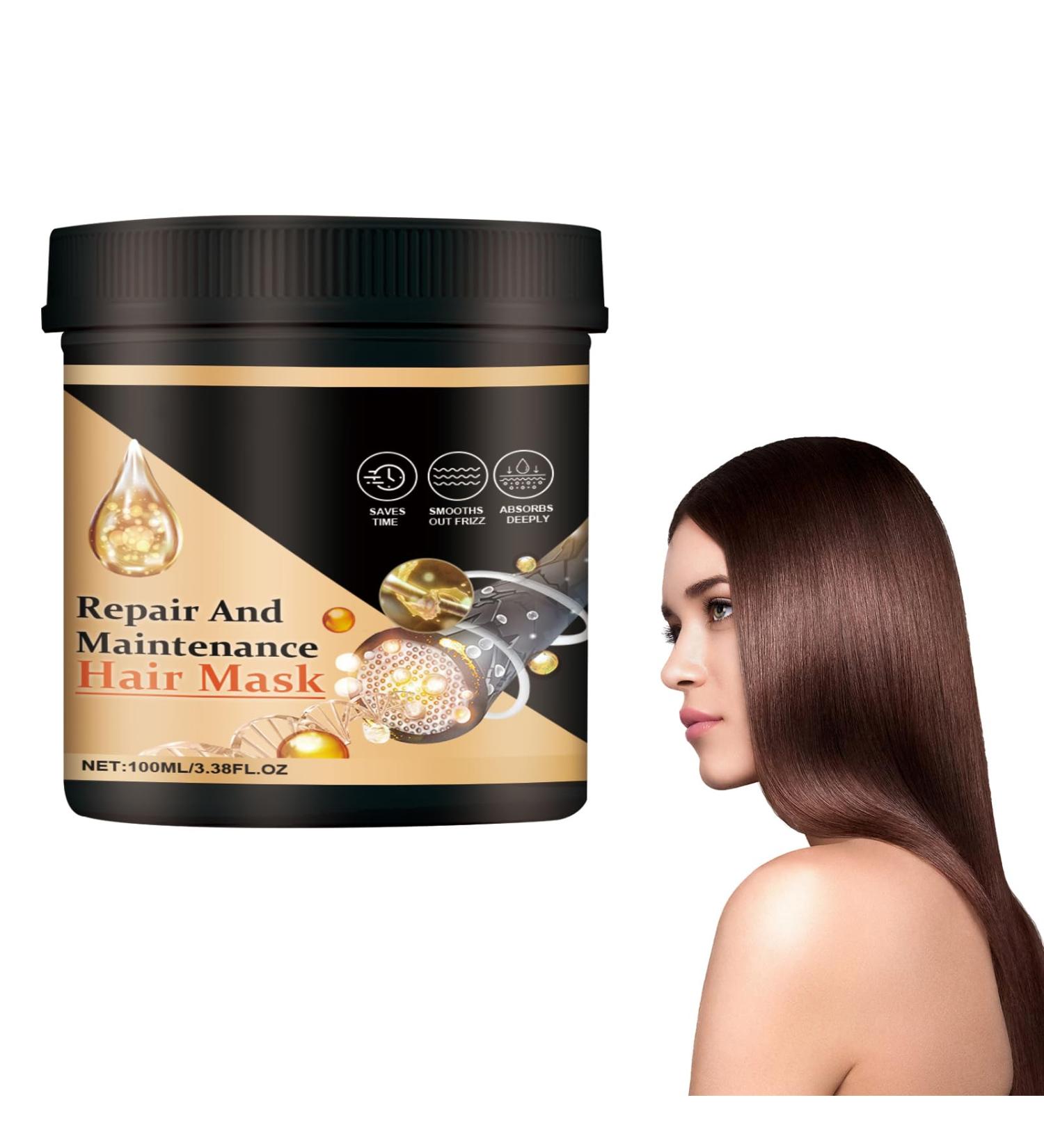 STRAIGHT Nourishing and repairing hair mask 100 ml hair mask for indepth repair moisturizing and restorative leavein conditioner cream moisturizing hair mask for dry and durable hair - Buy Online on GoSupps.com
