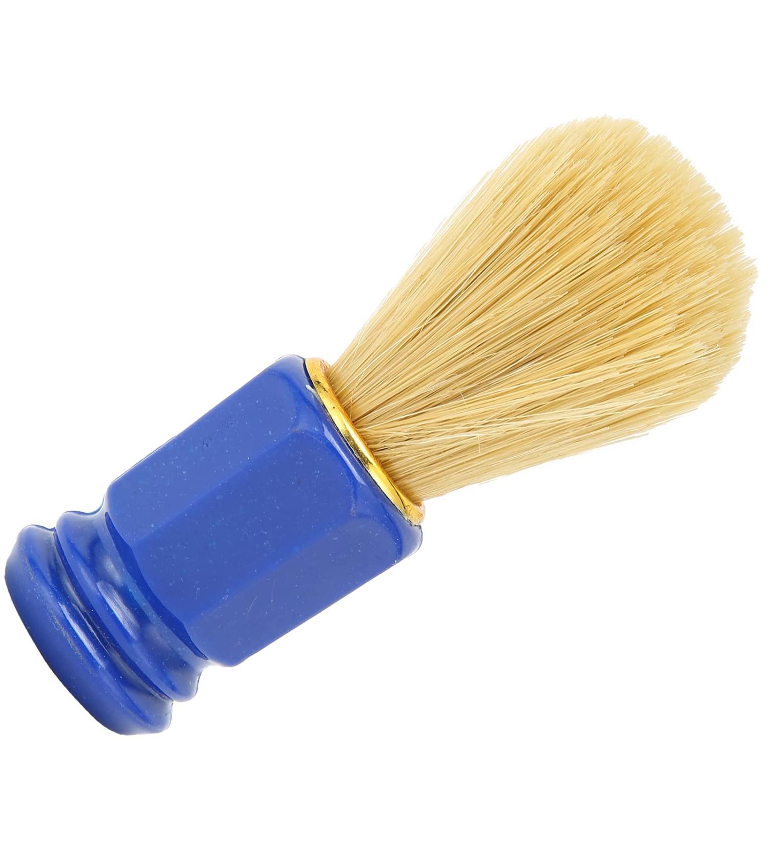 Bristle Shaving Brush - Premium Comfort Beard Cleaning Tool for Salons & Home Use (Blue) - Buy Online on GoSupps.com