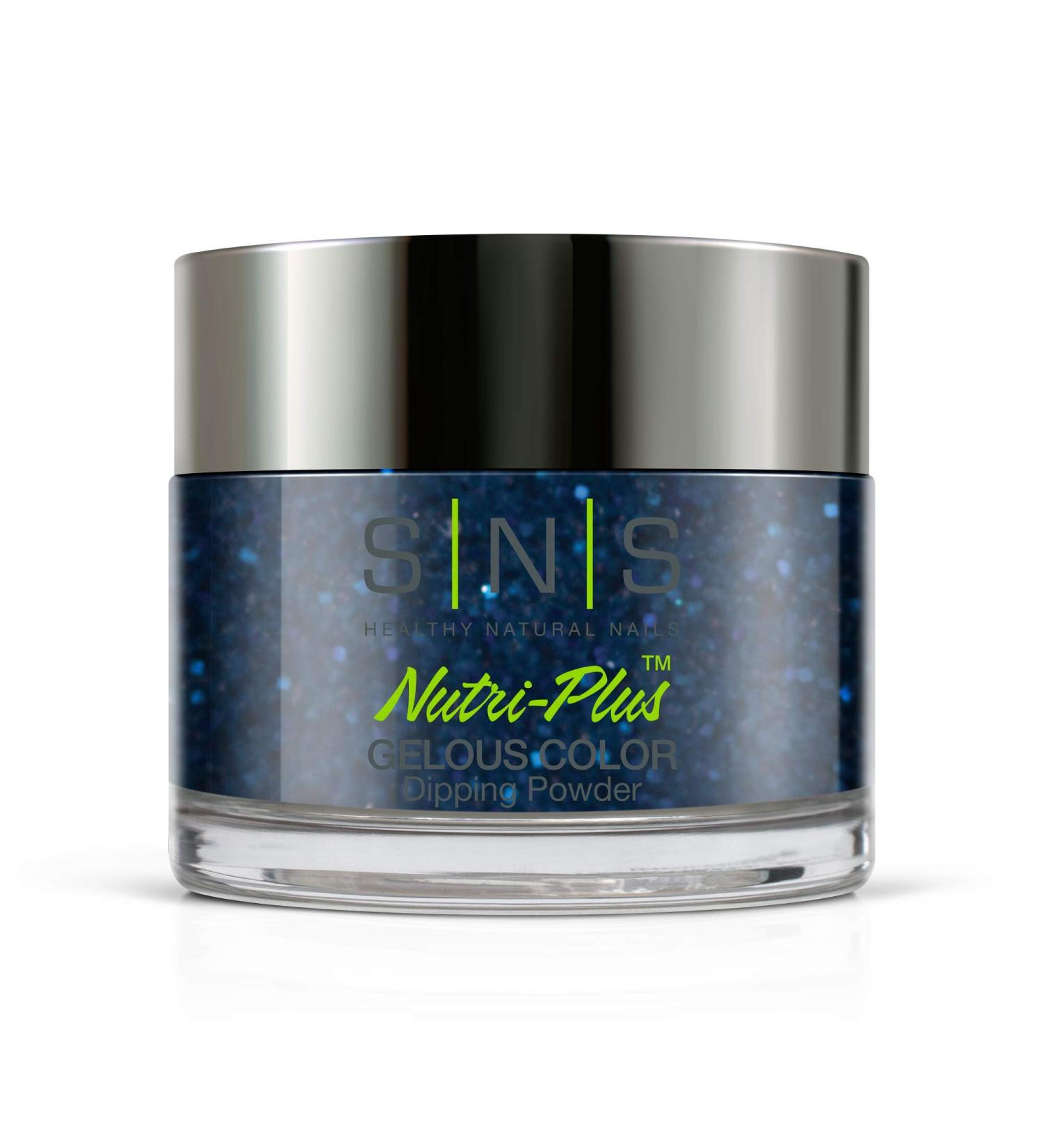 SNS Nail Dip Powder Gelous Color Dipping Powder - Blue Bayou (Blue/Teal Glitter) 1 Oz - Long-Lasting Acrylic Nail Color & Polish - Buy Online on GoSupps.com