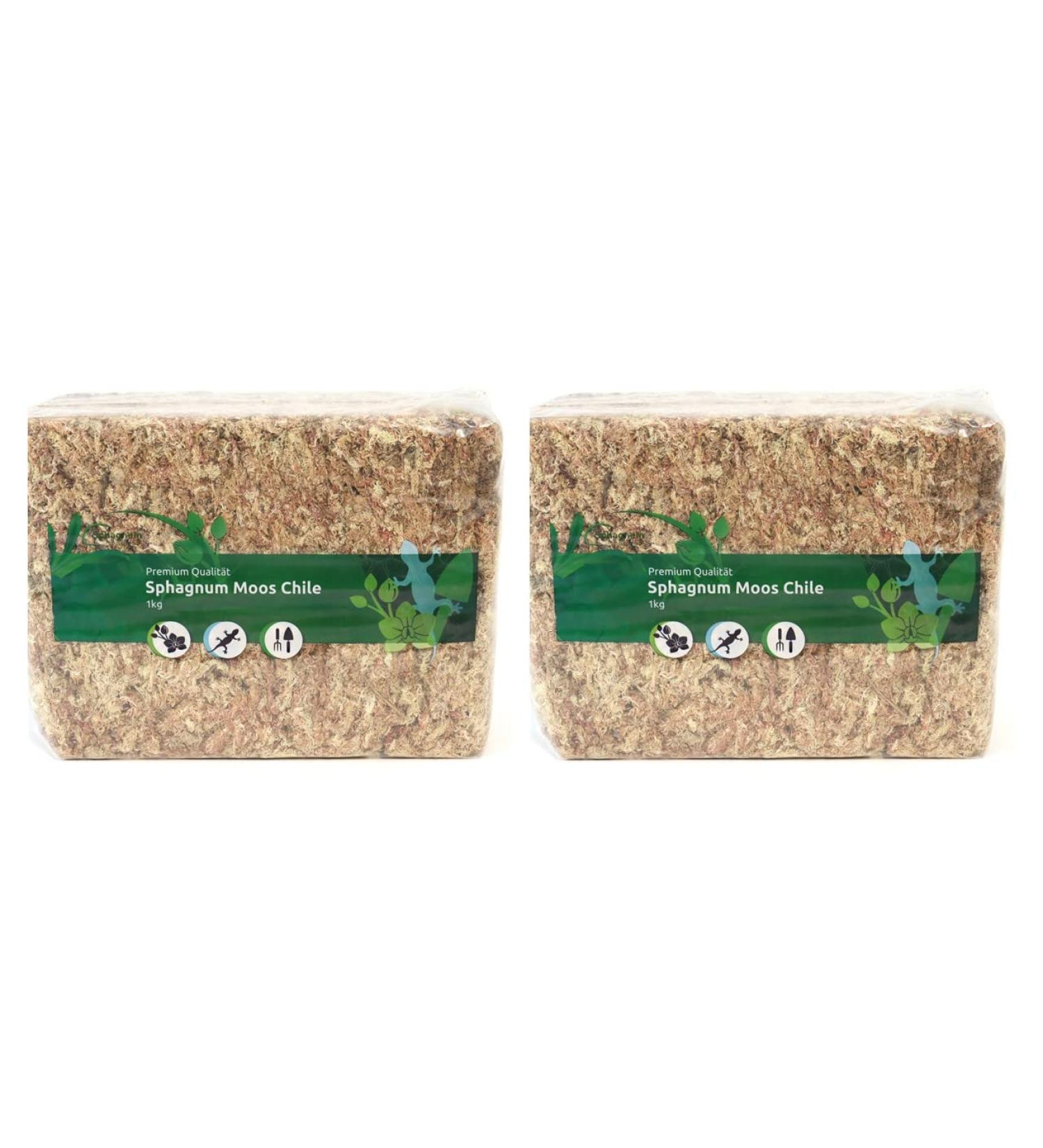 Sphagnum Moss for Terrariums & Orchids - Premium Chilean 2x1000g International Shipping Available - Buy Online on GoSupps.com