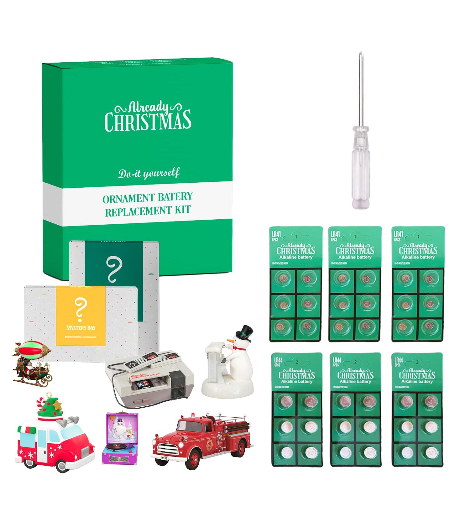 Do-it-Yourself Screwdriver & Battery Replacement Kit for Hallmark Keepsake Ornaments | 18 LR41 18 LR44 | Bonus Christmas Ornaments QSB6066 - Buy Online on GoSupps.com