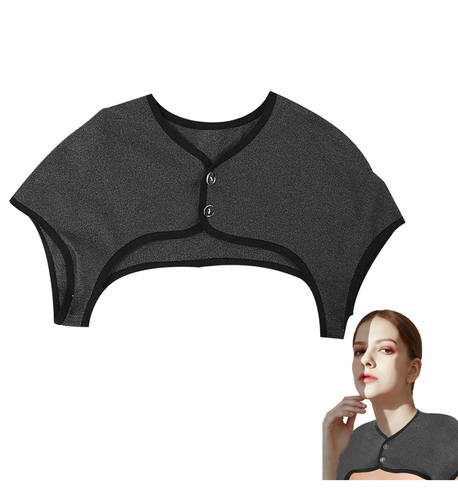 Shoulder Heating Pillows - 360 Thin Neck Wrap Washable Velvet Neck Warmer for All Seasons - Relaxation & Comfort in XL Dark Gray - Buy Online on GoSupps.com
