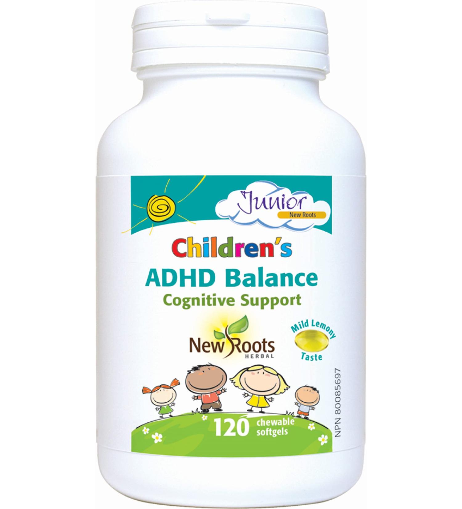 New Roots Herbal - Children's ADHD Balance - Cognitive Support - 120 Softgels - Buy Online on GoSupps.com