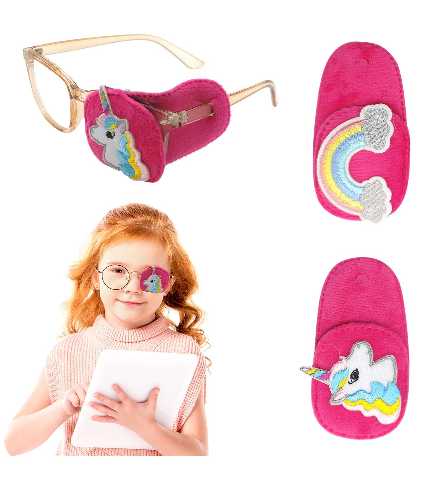 ALLY-MAGIC Unicorn Eye Patch for Girls and Boys - 2 PCS Single Eye Masks for Lazy Eye, Amblyopia, and Strabismus - Left Eye Cover - Buy Online on GoSupps.com
