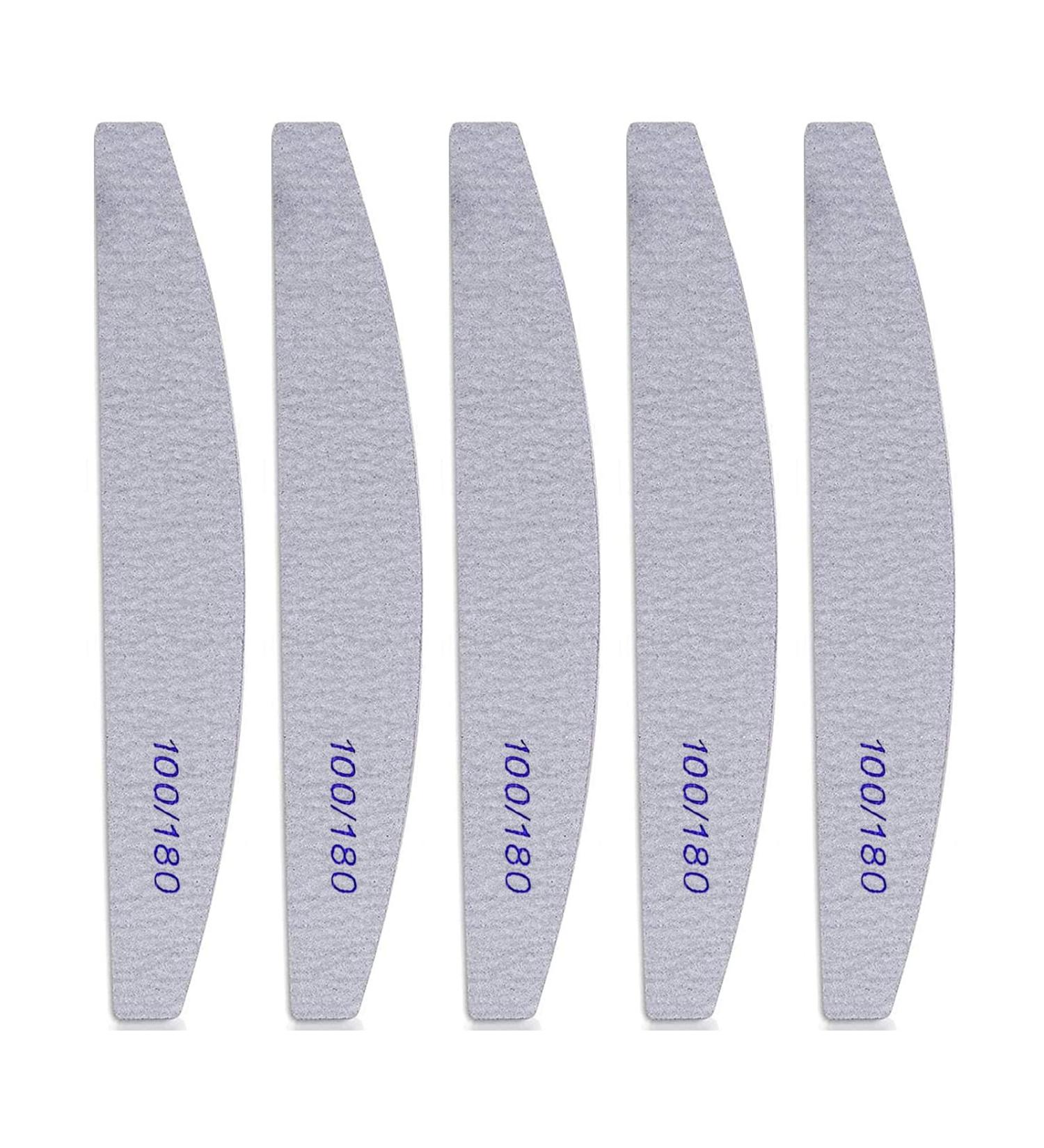 Kafeiya Professional Nail Files 5 PCS - Double Sided Emery Board (100/180 Grit) - Manicure Tools for Nail Grooming - Buy Online on GoSupps.com