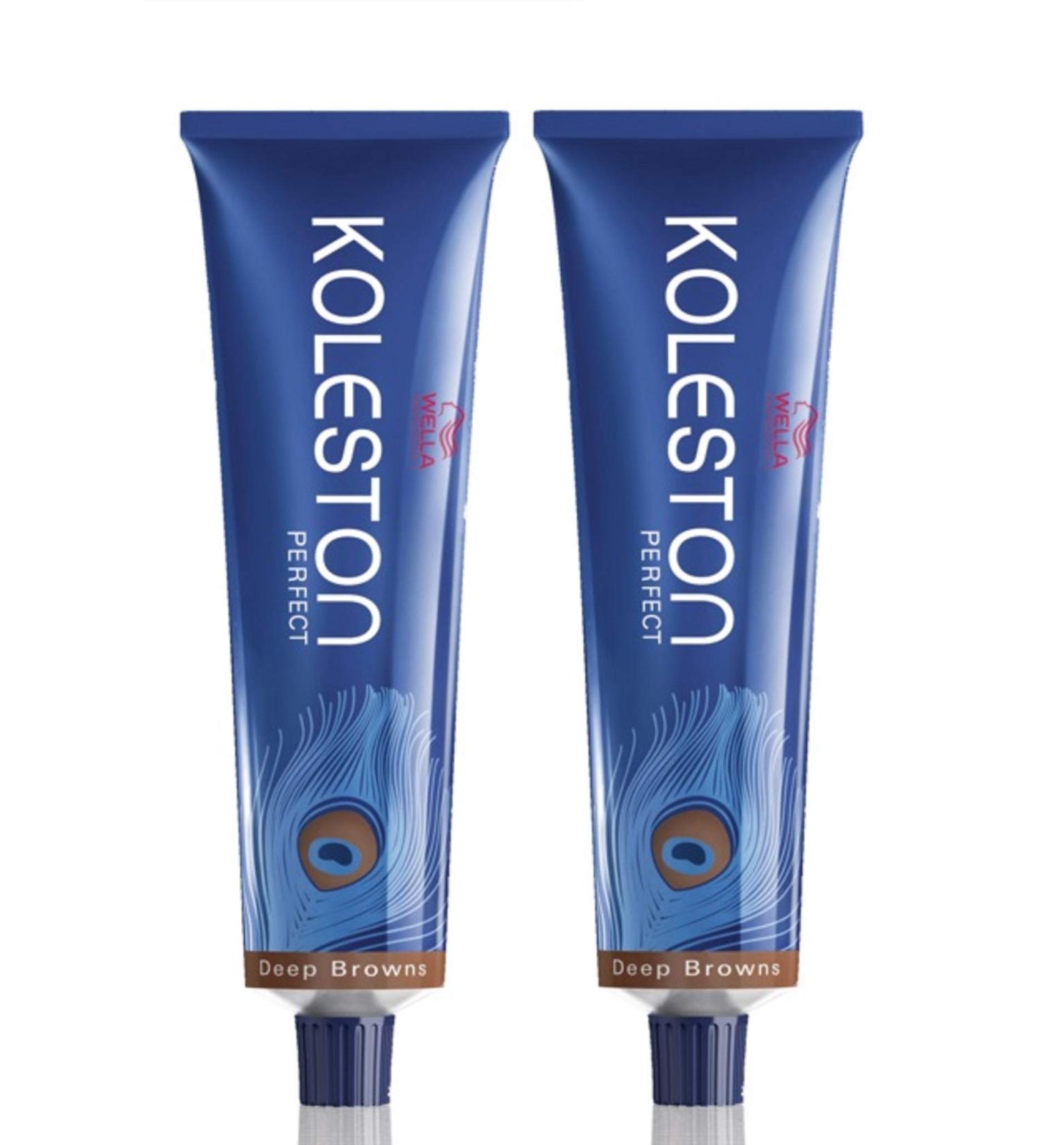 Wella 2x Koleston Perfect 6/0 Dark Blonde 60 Ml