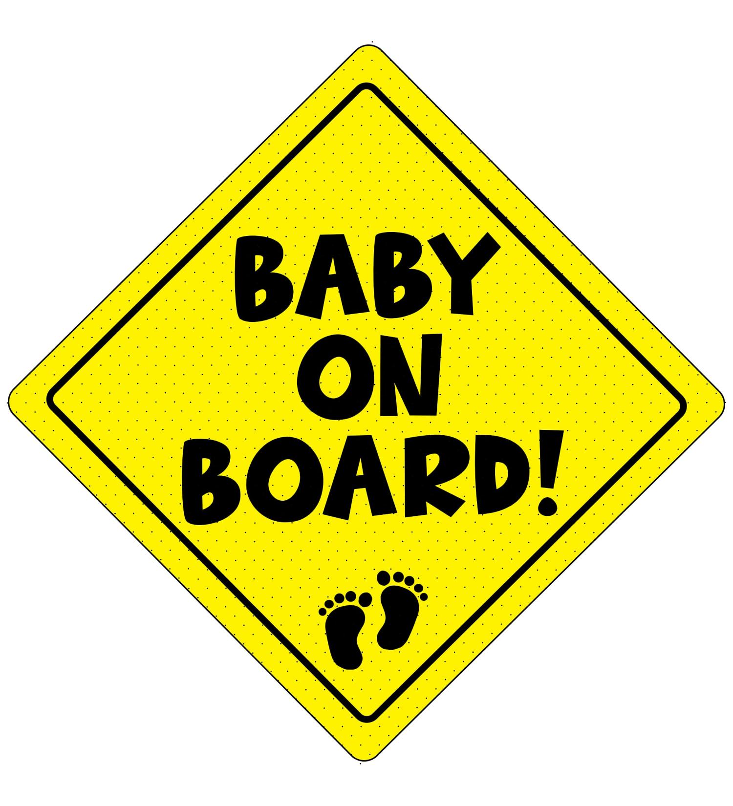 Baby On Board Car Sign | Micro-Perforated Vinyl Sticker | Easy Apply & Remove | Weatherproof & Durable | 5x5 | Baby Feet Design - Buy Online on GoSupps.com