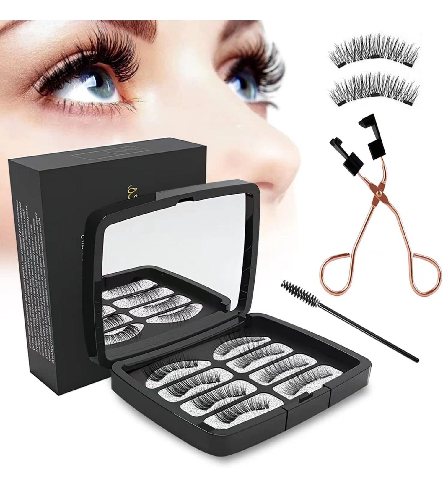 Magnetic Eyelashes - Reusable Dual Magnetic Lashes, No Eyeliner or Glue Needed - Buy Online on GoSupps.com