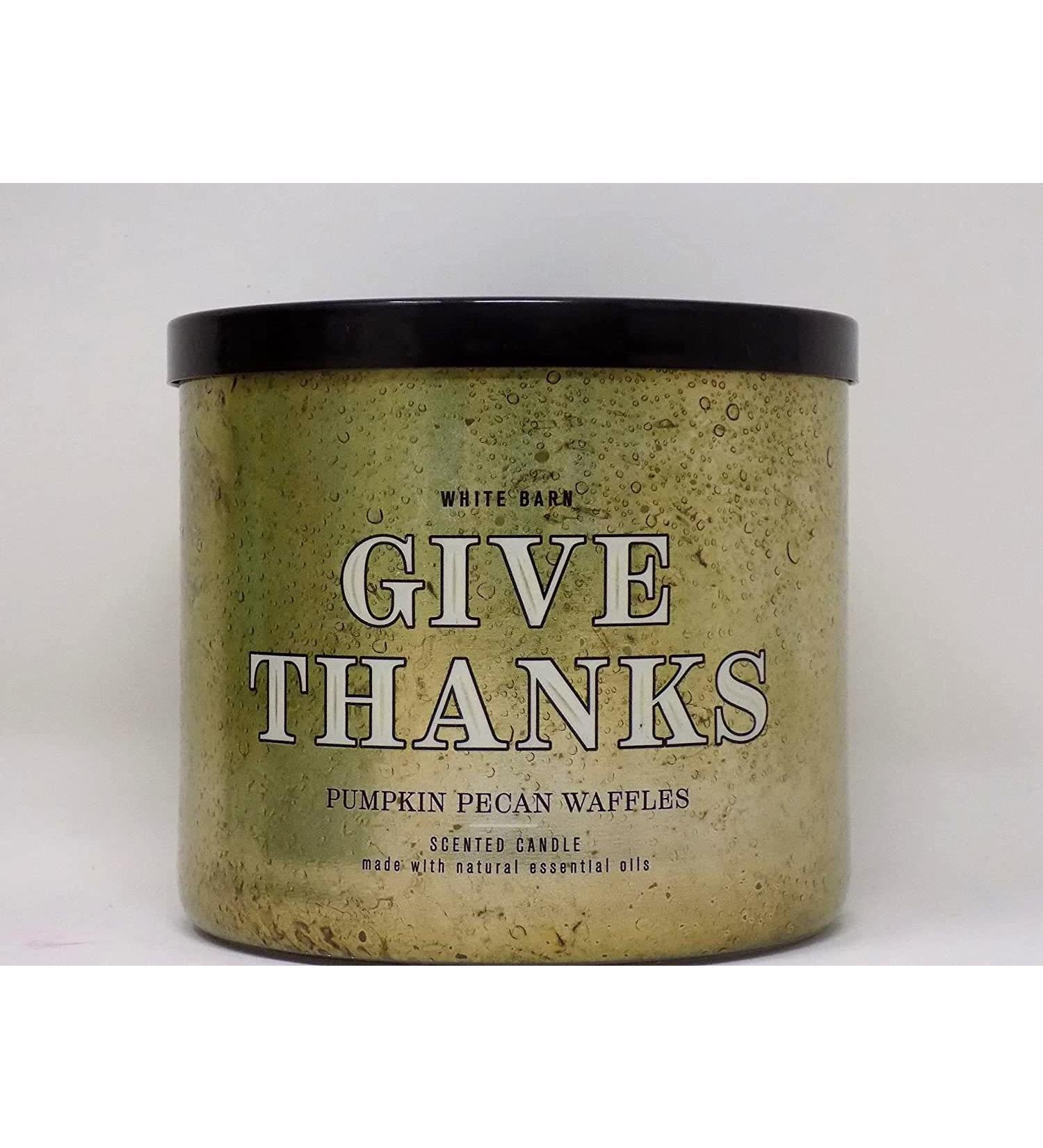 Buy Bath & Body Works White Barn 3-Wick Candle with Essential Oils - 14.5 oz Pumpkin Pecan Waffles - 2021 Thanksgiving Day Scents - International Shipping Available - Buy Online on GoSupps.com