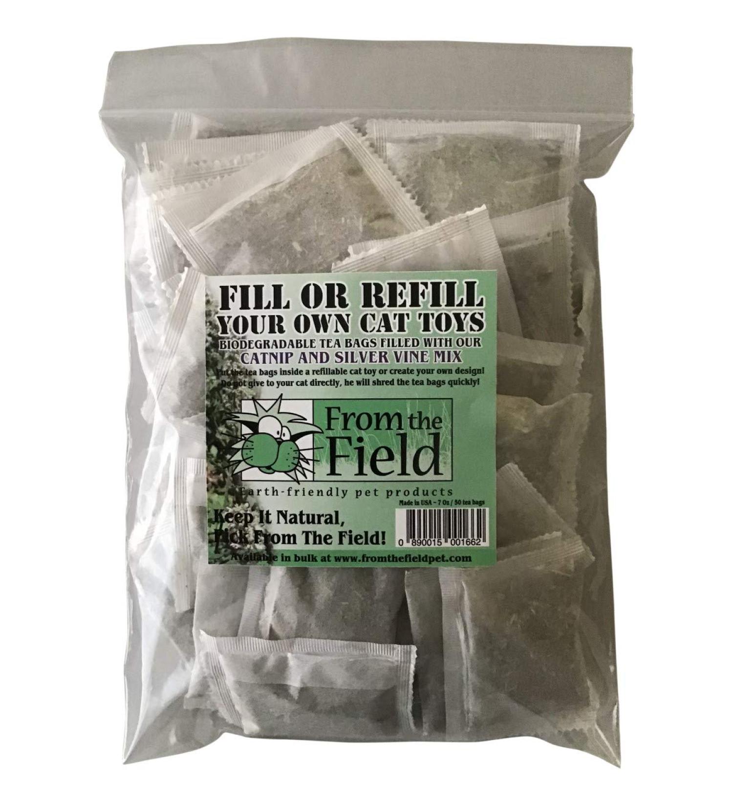 Catnip Tea Bags - Fill or Refill Your Own - 50 Pack - Buy Online on GoSupps.com