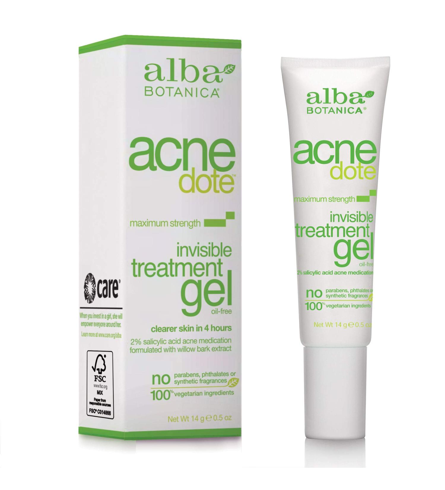 Alba Botanica Acnedote Invisible Treatment Gel 0.5 oz - Effective Acne Solution | Buy Now - Fast International Shipping - Buy Online on GoSupps.com