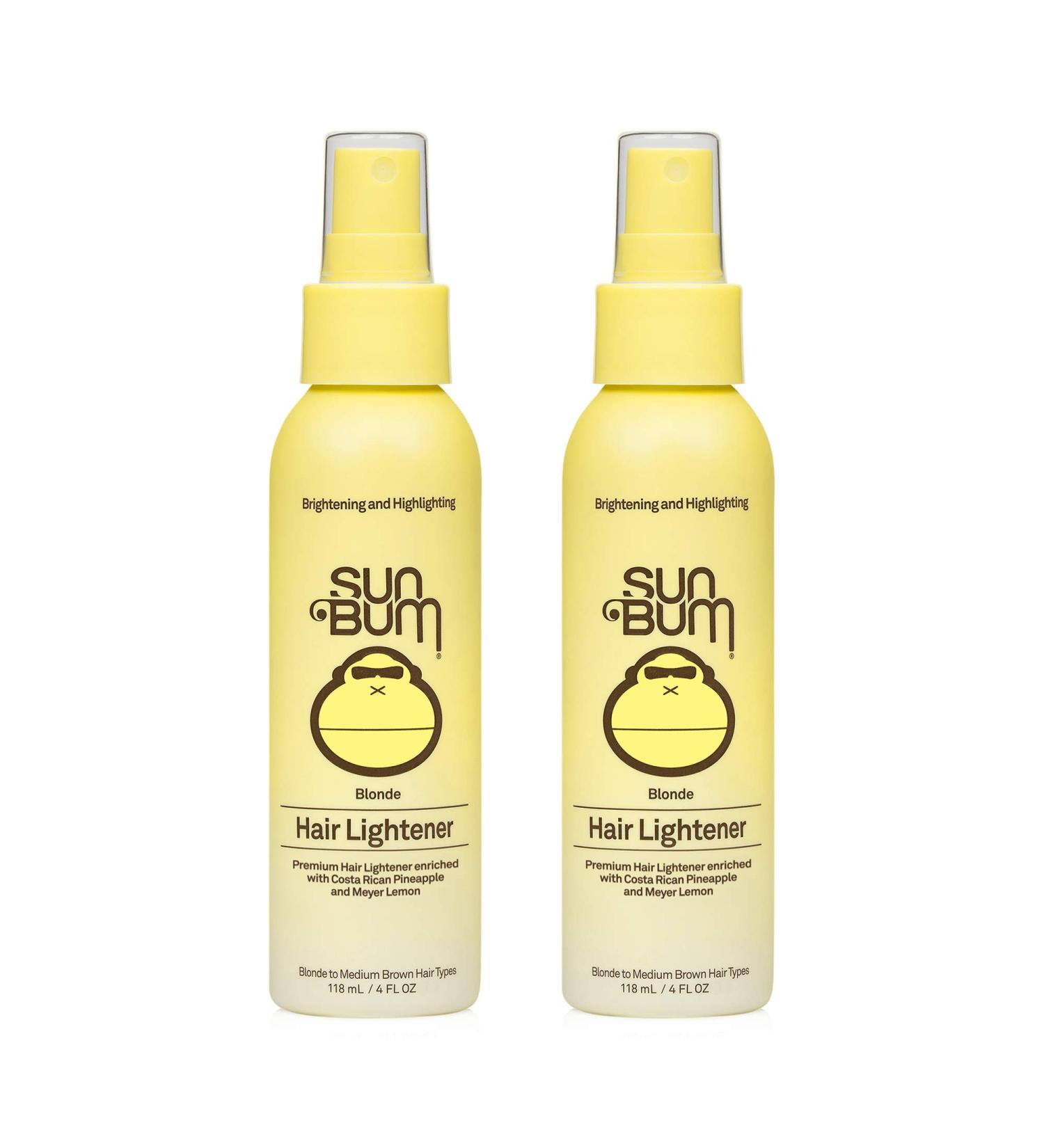Sun Bum Blonde Hair Lightener - Vegan, Paraben-Free, Gluten-Free, Cruelty-Free - Color Enhancing Brightener for Blondes - 2 Pack - Buy Online on GoSupps.com