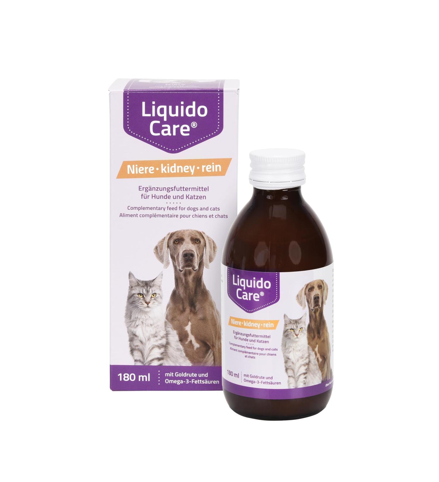 LiquidoCare Kidney for Cats & Dogs | Nutrient Supply for Renal Dysfunction | 180ml Liquid Supplement - Buy Online on GoSupps.com