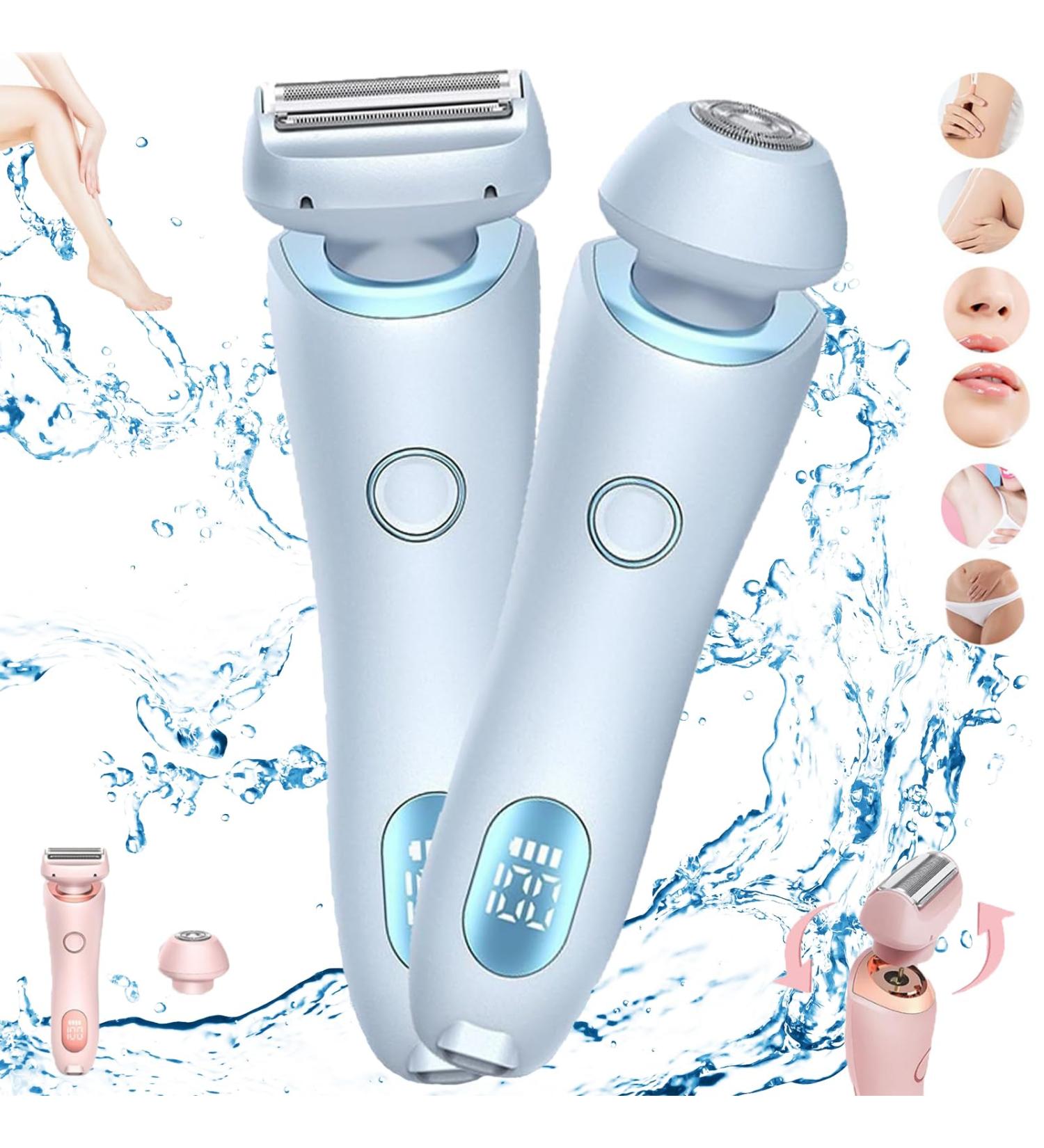 Elunara SilkGlide Pro Elunara Razor Duskofficial Razor Elunara Shaver Dusk Official Razor Duskofficial Shaver Wet & Dry 2 in 1 Electric Shaver Razors for Women (Blue) - Buy Online on GoSupps.com